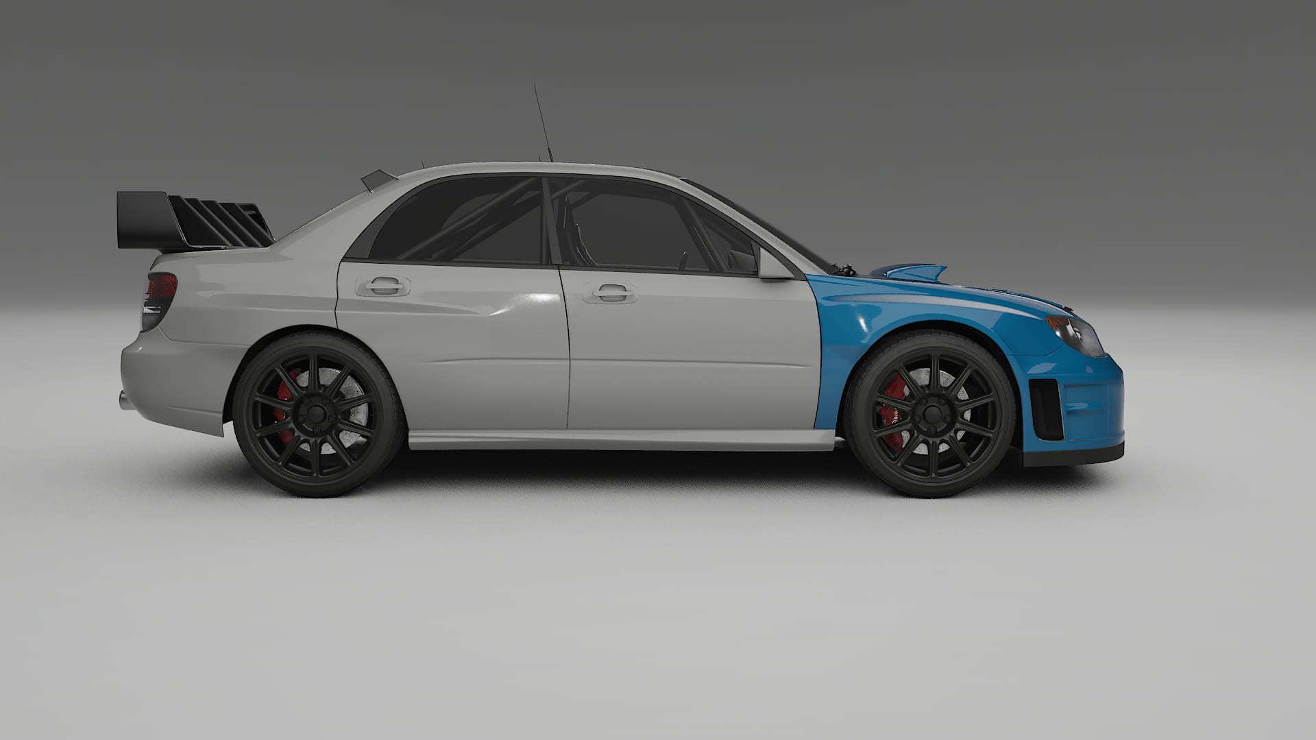 Lackskyddsfilm Subaru Impreza WRC GD | CrystalGuard Transparent TPU PPF Frontskyddssats