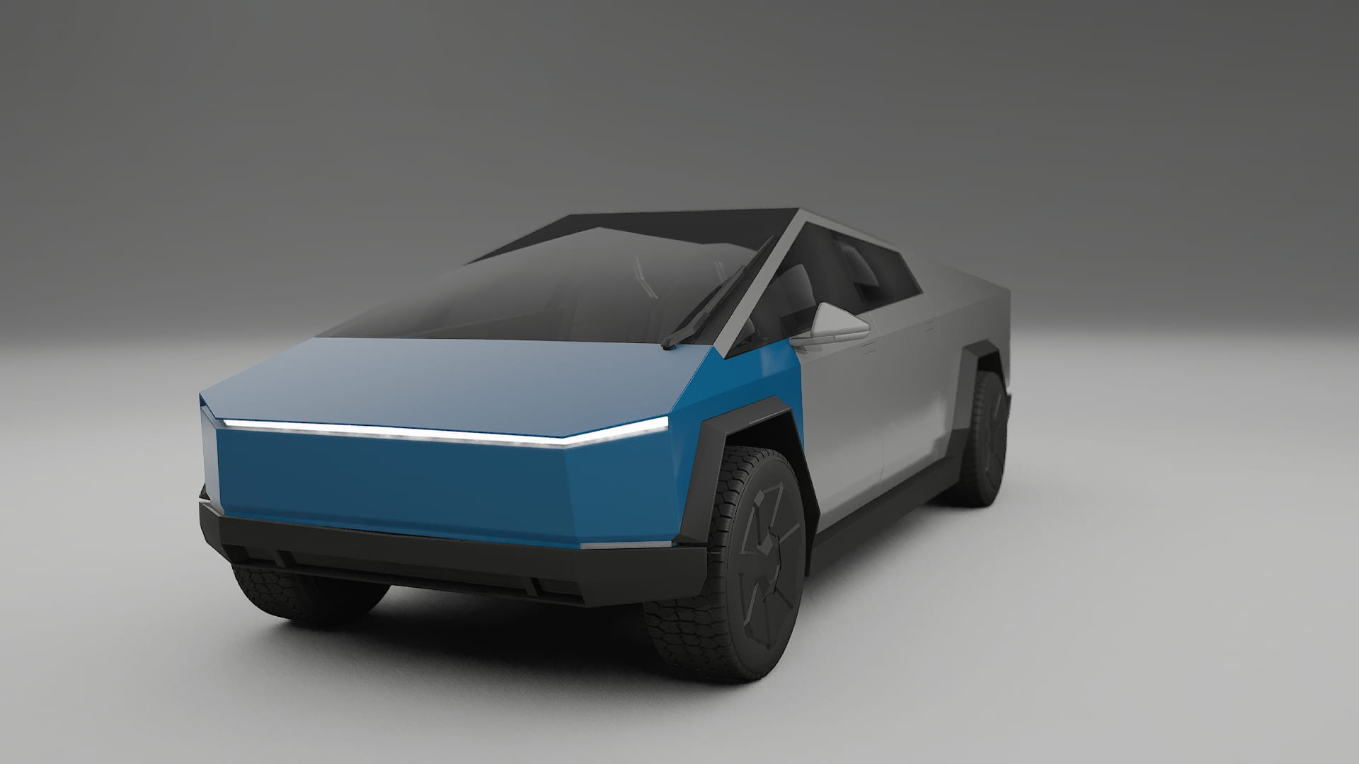 Lackskyddsfilm Tesla Cybertruck | CrystalGuard Transparent TPU PPF Frontskyddssats