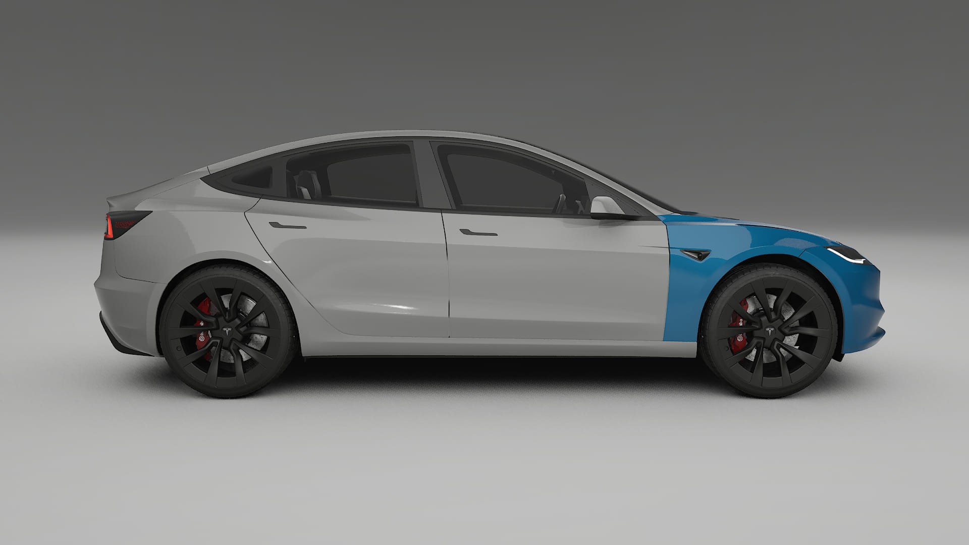Lackskyddsfilm Tesla Model3 Highland | CrystalGuard Transparent TPU PPF Frontskyddssats