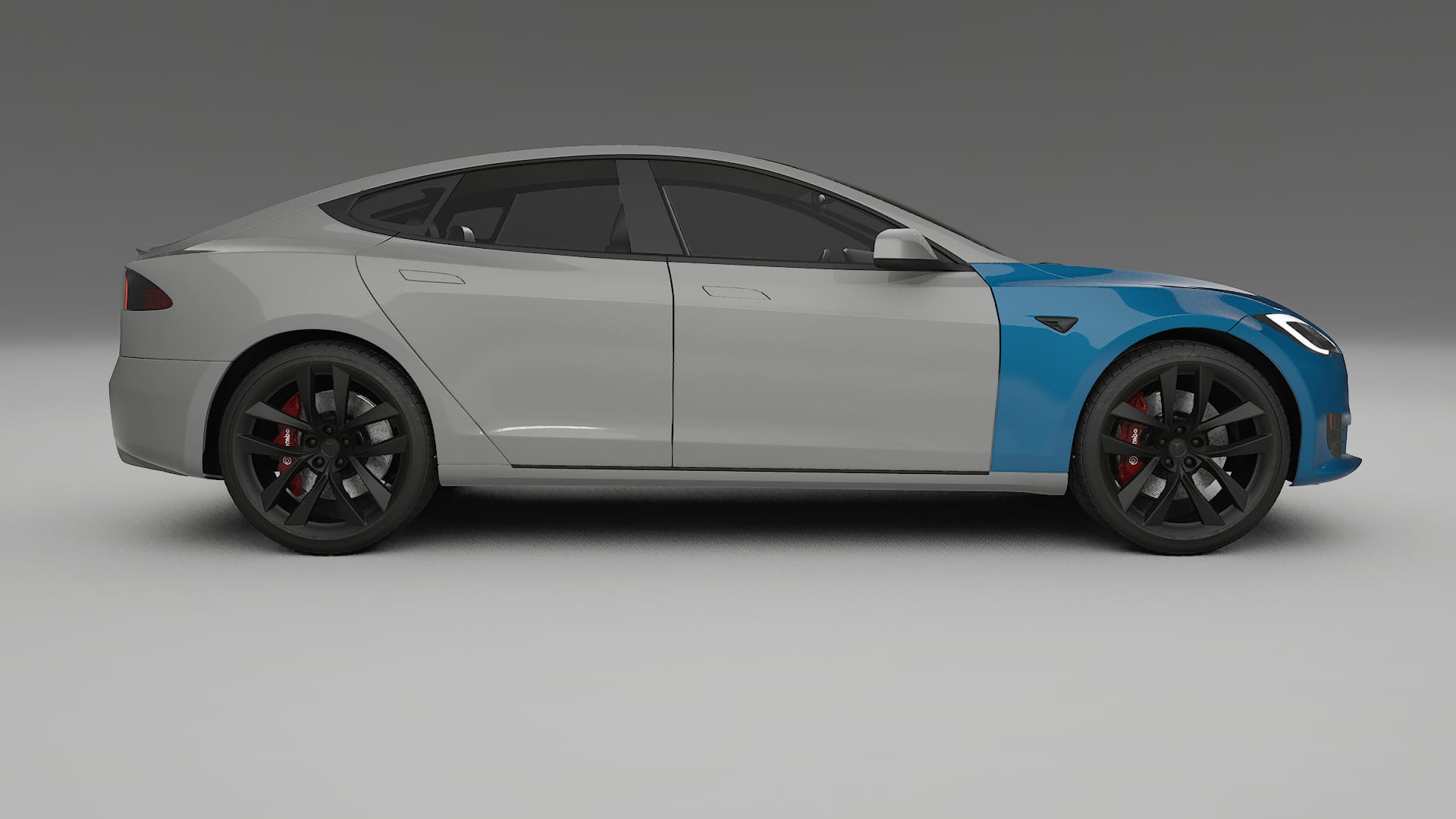 Lackskyddsfilm Tesla Model-S Refresh | CrystalGuard Transparent TPU PPF Frontskyddssats