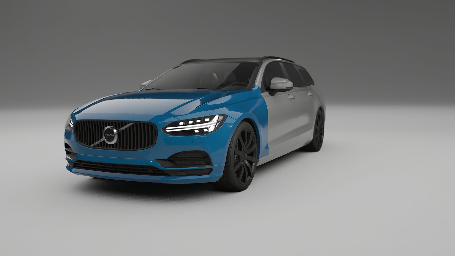 Lackskyddsfilm Volvo V90 P5 | CrystalGuard Transparent TPU PPF Frontskyddssats