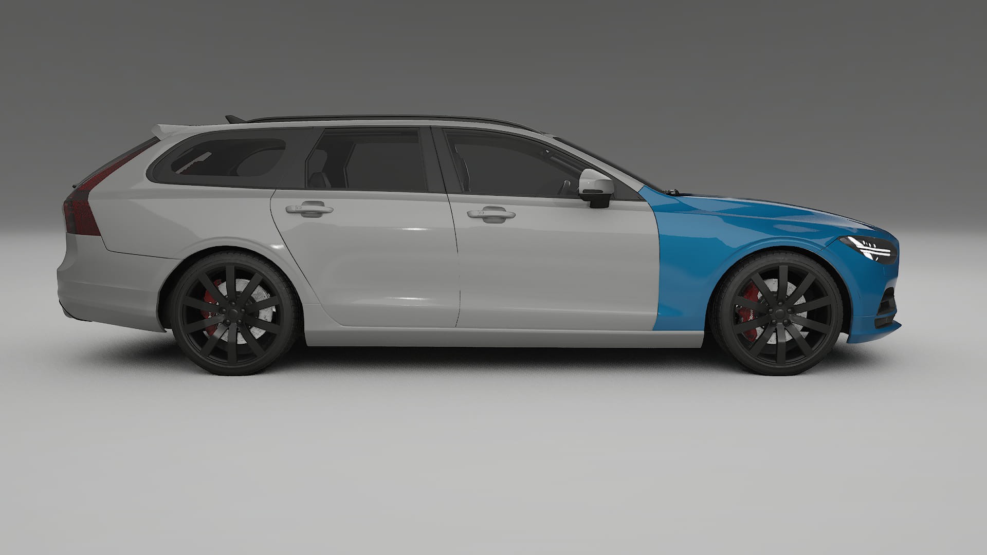 Lackskyddsfilm Volvo V90 P5 | CrystalGuard Transparent TPU PPF Frontskyddssats