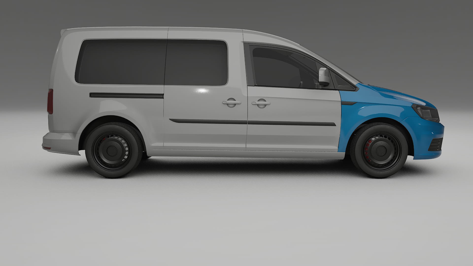 Lackskyddsfilm VW Caddy Maxi SB | CrystalGuard Transparent TPU PPF Frontskyddssats