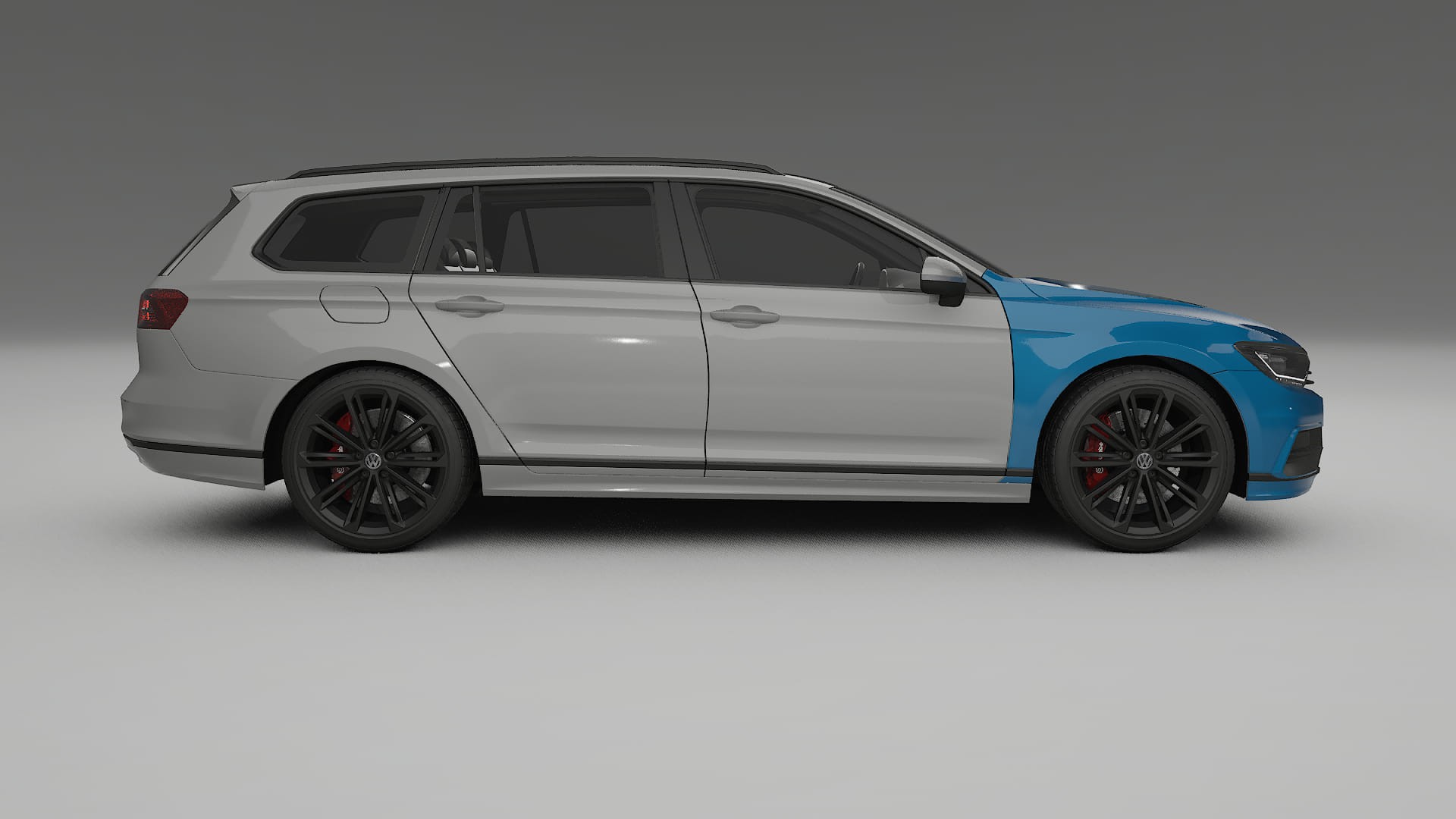 Lackskyddsfilm VW Passat Variant-R B8 | CrystalGuard Transparent TPU PPF Frontskyddssats 2