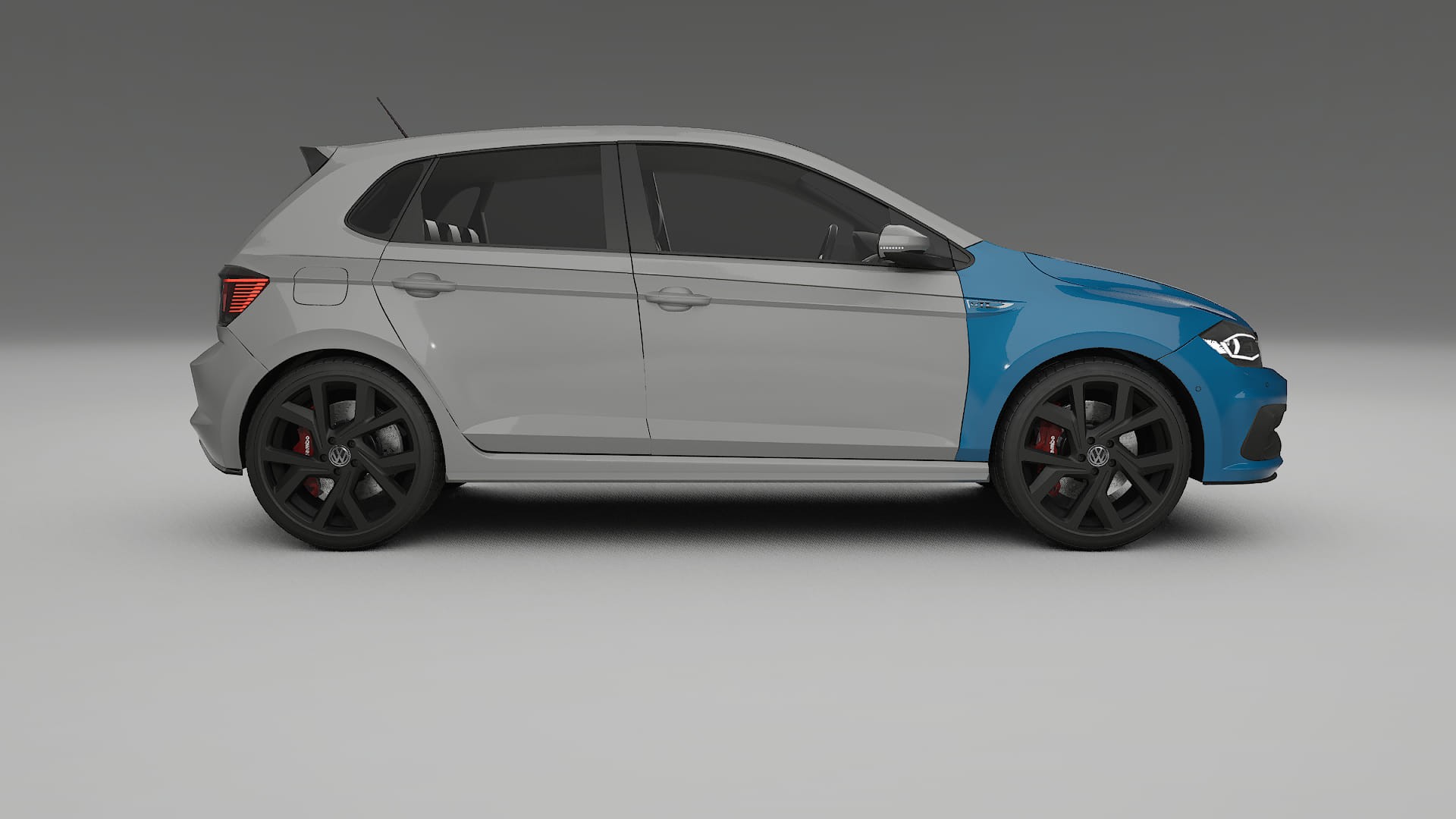 Lackskyddsfilm VW Polo GTI VI | CrystalGuard Transparent TPU PPF Frontskyddssats 2