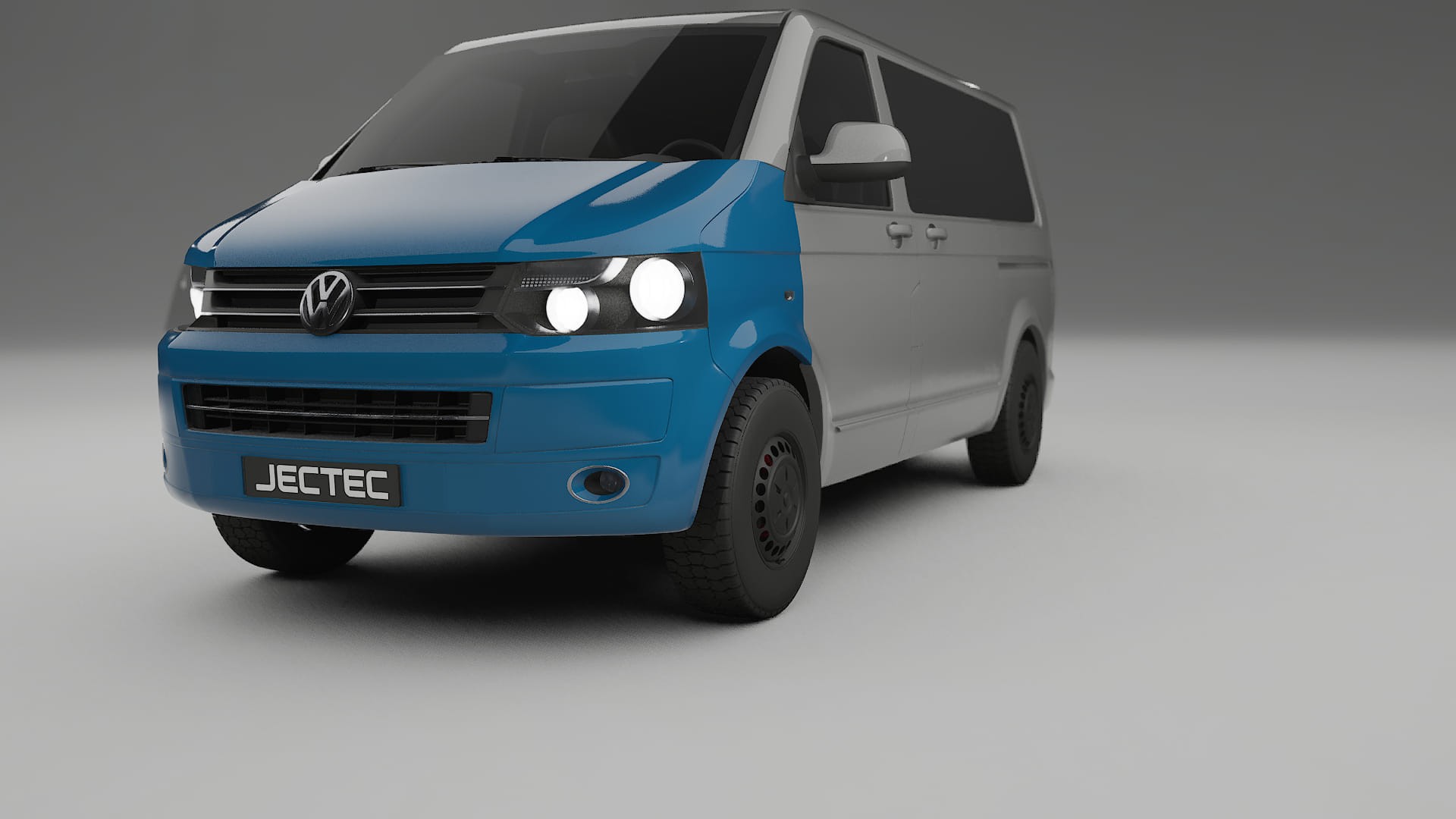 Lackskyddsfilm VW Transporter T5 Caravelle | CrystalGuard Transparent TPU PPF Frontskyddssats