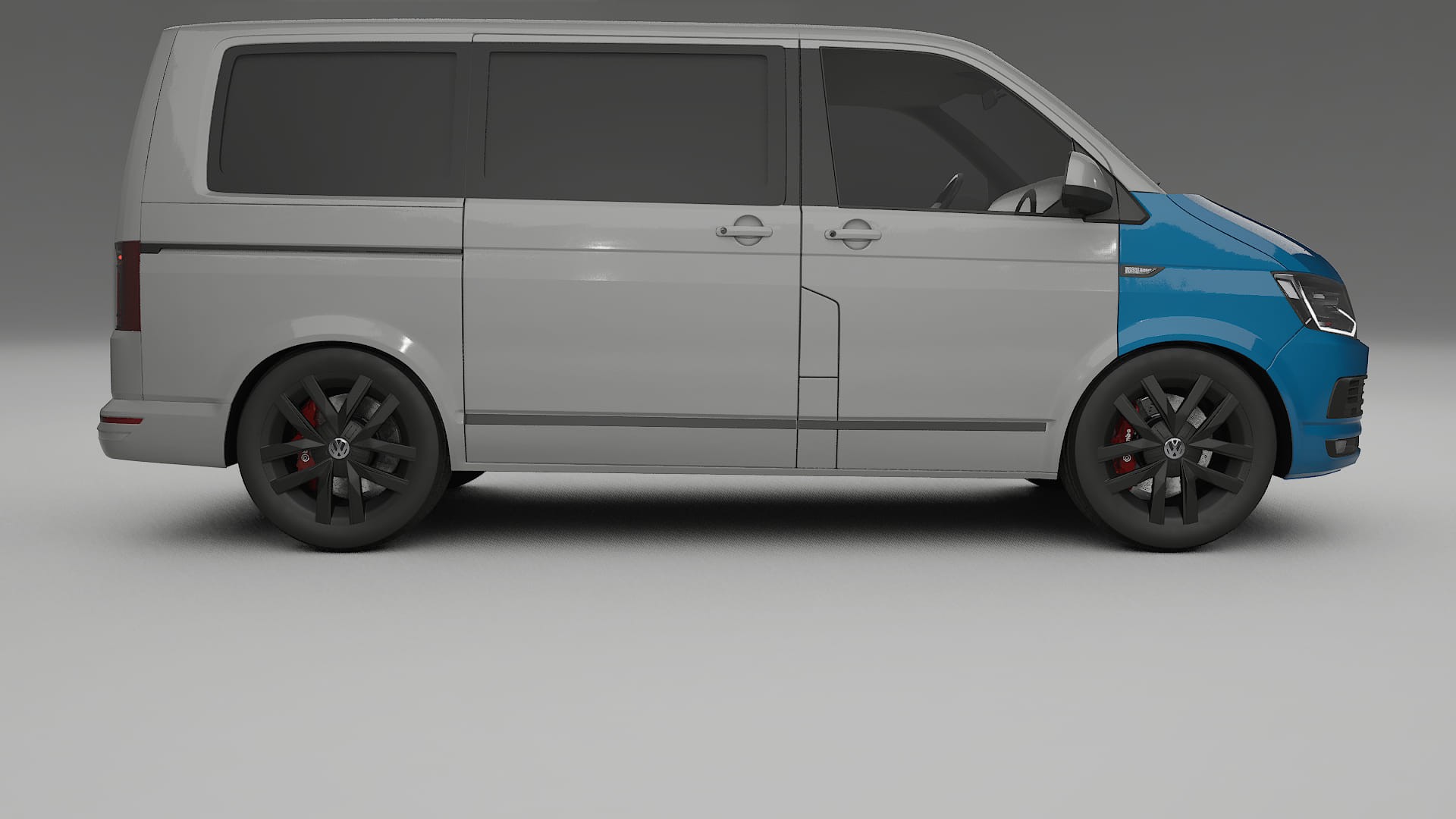 Lackskyddsfilm VW Transporter T6 Multivan | CrystalGuard Transparent TPU PPF Frontskyddssats 2