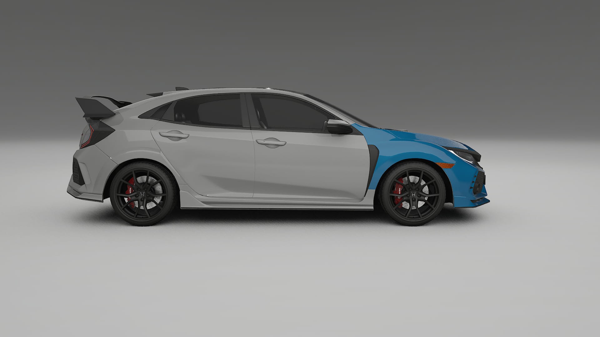 Lackskyddsfilm Honda Civic Type-R | CrystalGuard Transparent TPU PPF Frontskyddssats