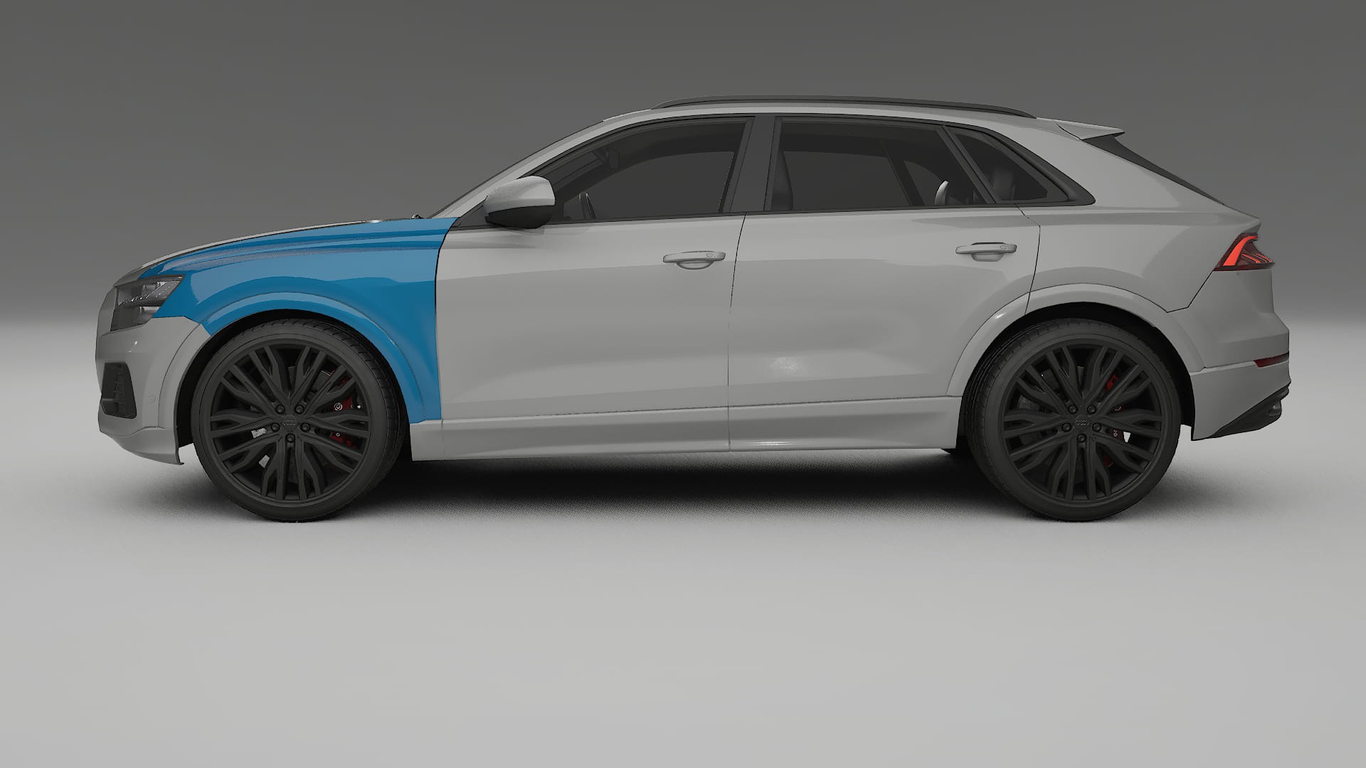 Audi Q8 F1 prefacelift Paint Protection Film | CrystalGuard Transparent PPF Full Pre-Cut Kit