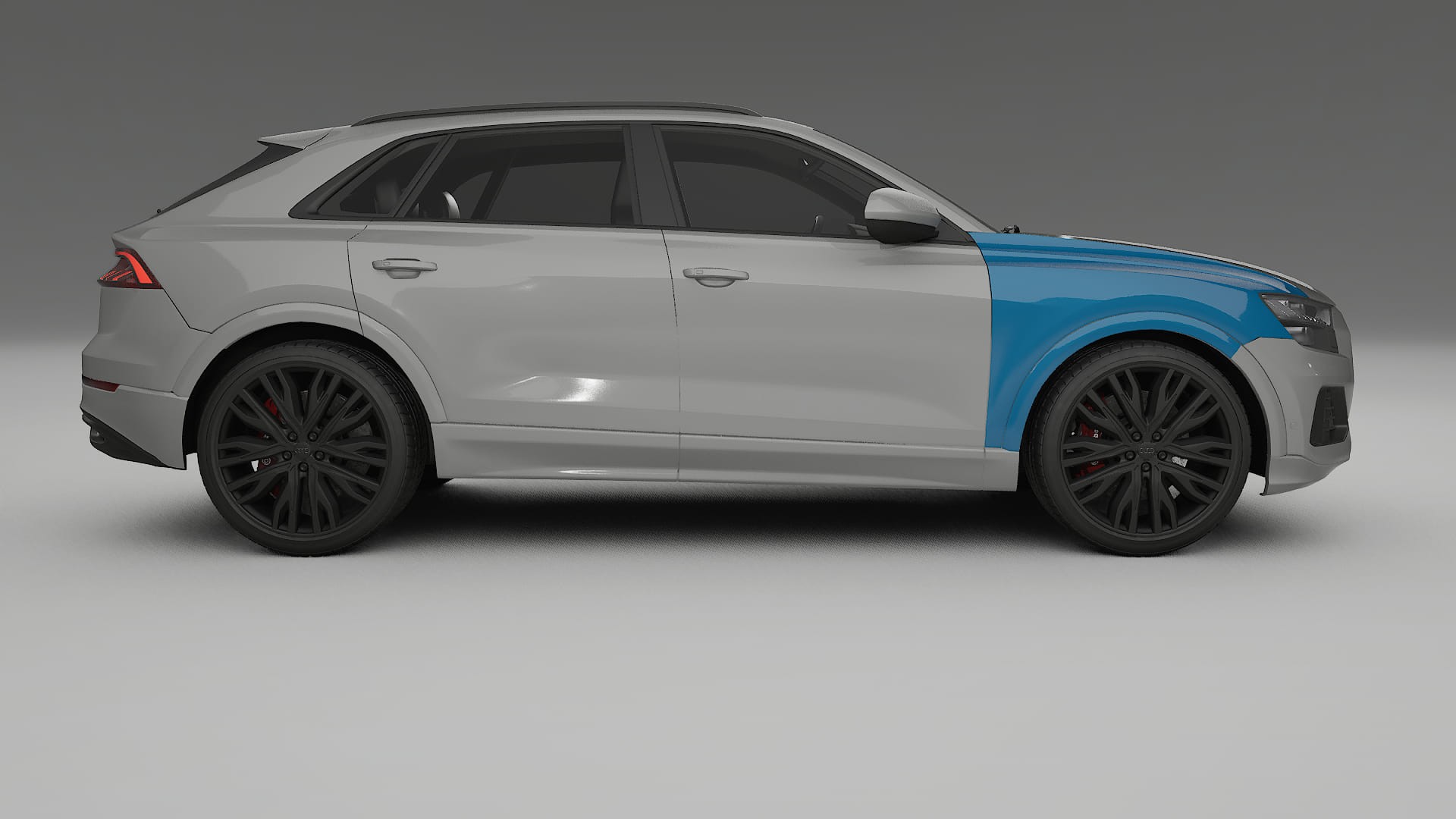 Audi Q8 F1 prefacelift Paint Protection Film | CrystalGuard Transparent PPF Full Pre-Cut Kit