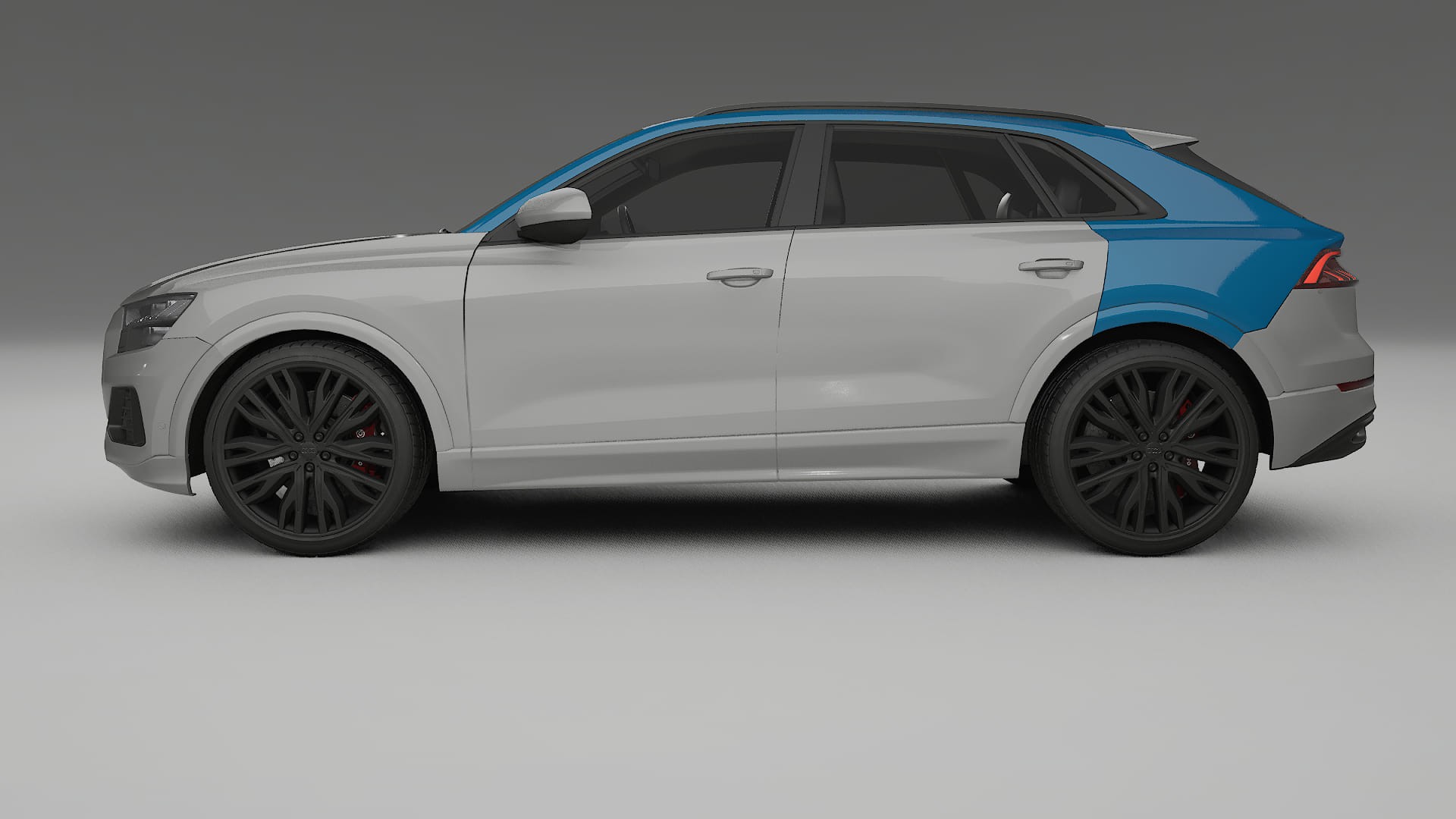 Audi Q8 F1 prefacelift Paint Protection Film | CrystalGuard Transparent PPF Full Pre-Cut Kit