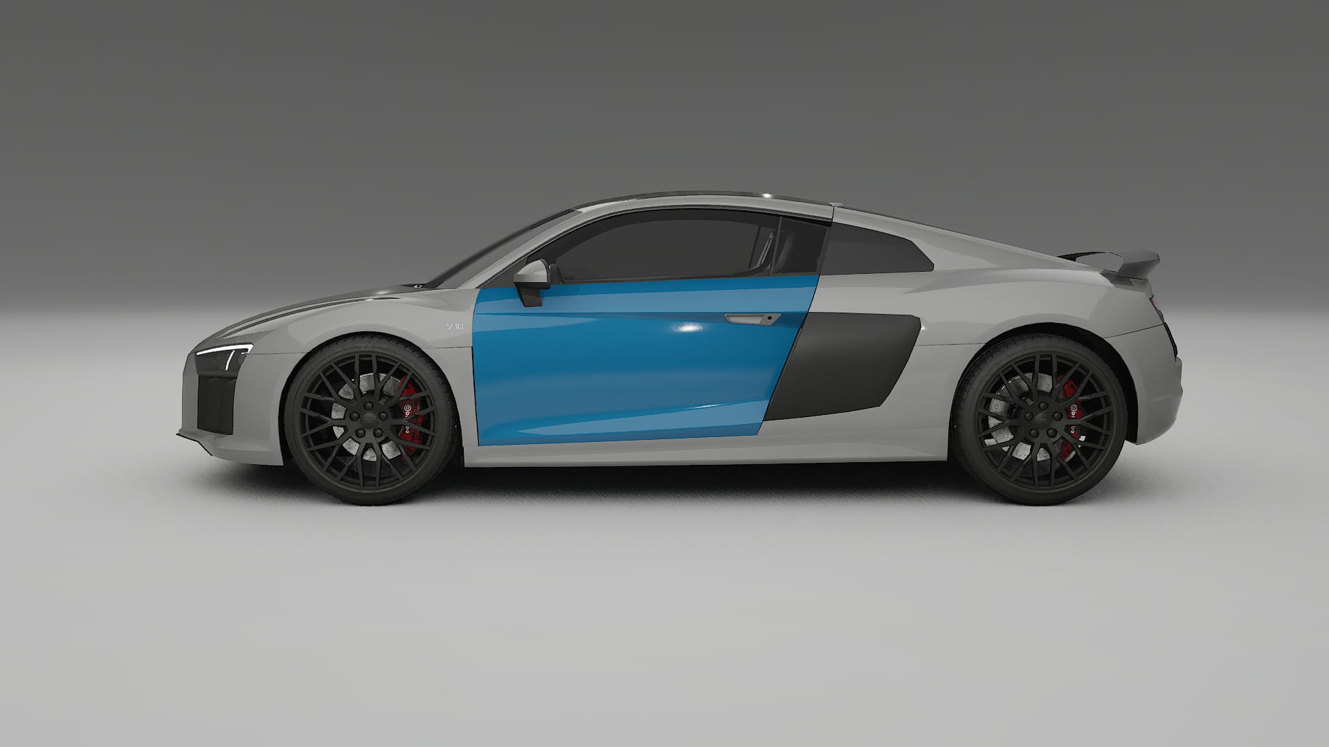 Audi R8 typ-4S prefacelift Paint Protection Film | CrystalGuard Transparent PPF Full Pre-Cut Kit