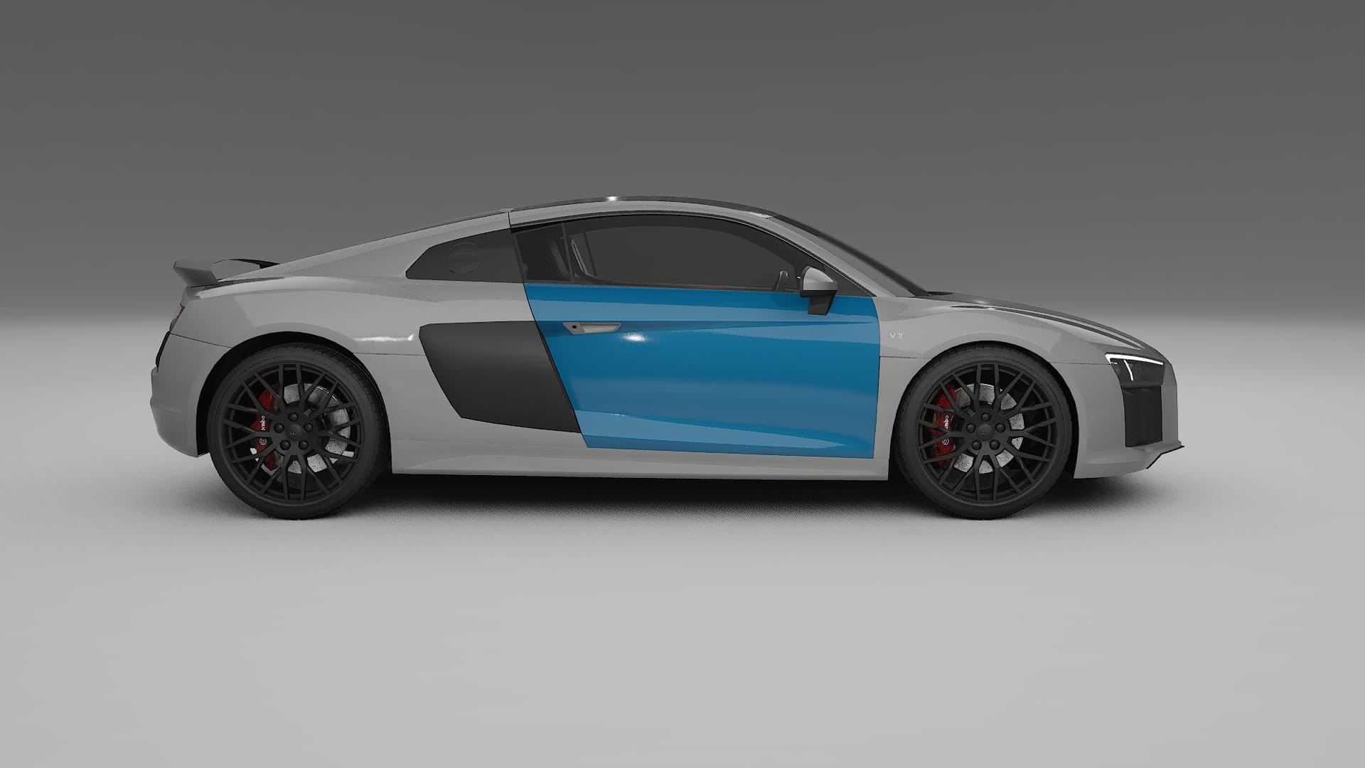 Audi R8 typ-4S prefacelift Paint Protection Film | CrystalGuard Transparent PPF Full Pre-Cut Kit