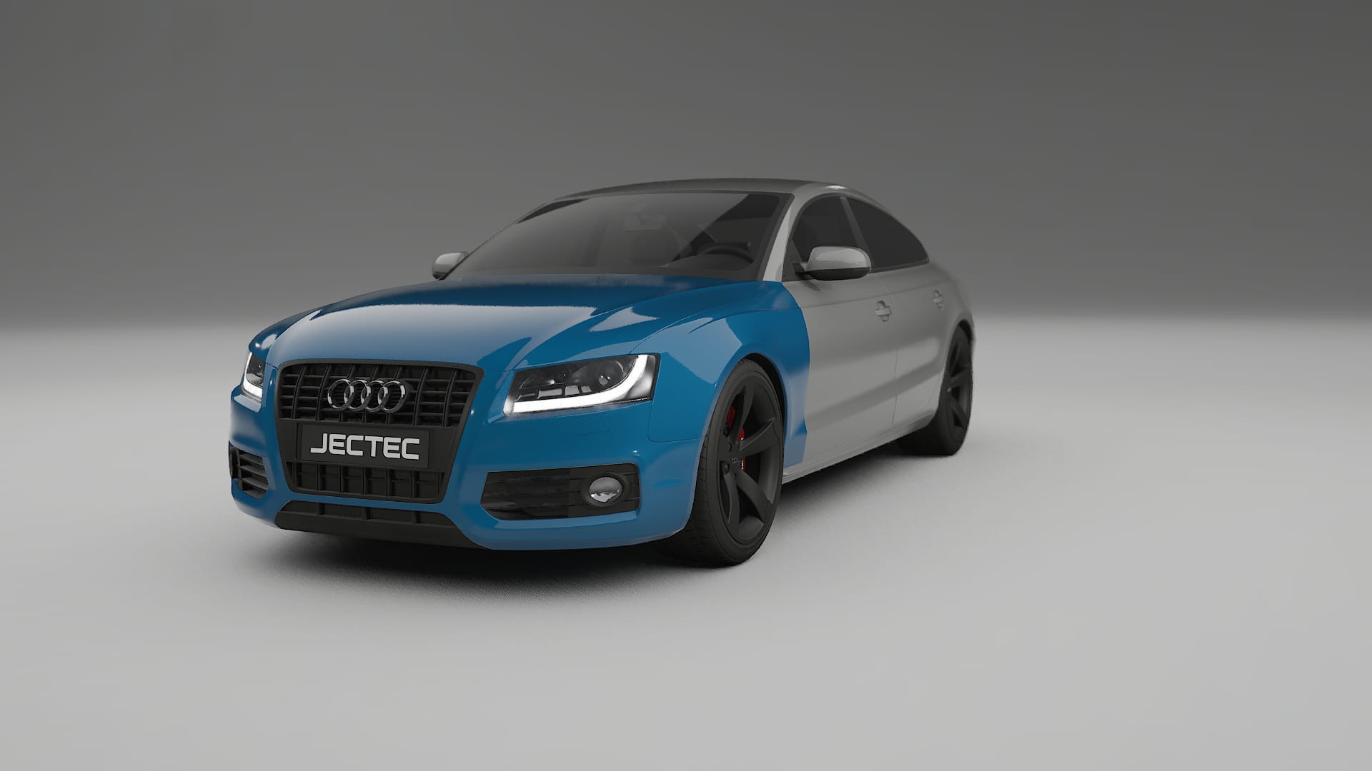 Lackskyddsfilm Audi A5 8T Sportback prefacelift pre-LCI | CrystalGuard Transparent TPU PPF Frontskyddssats