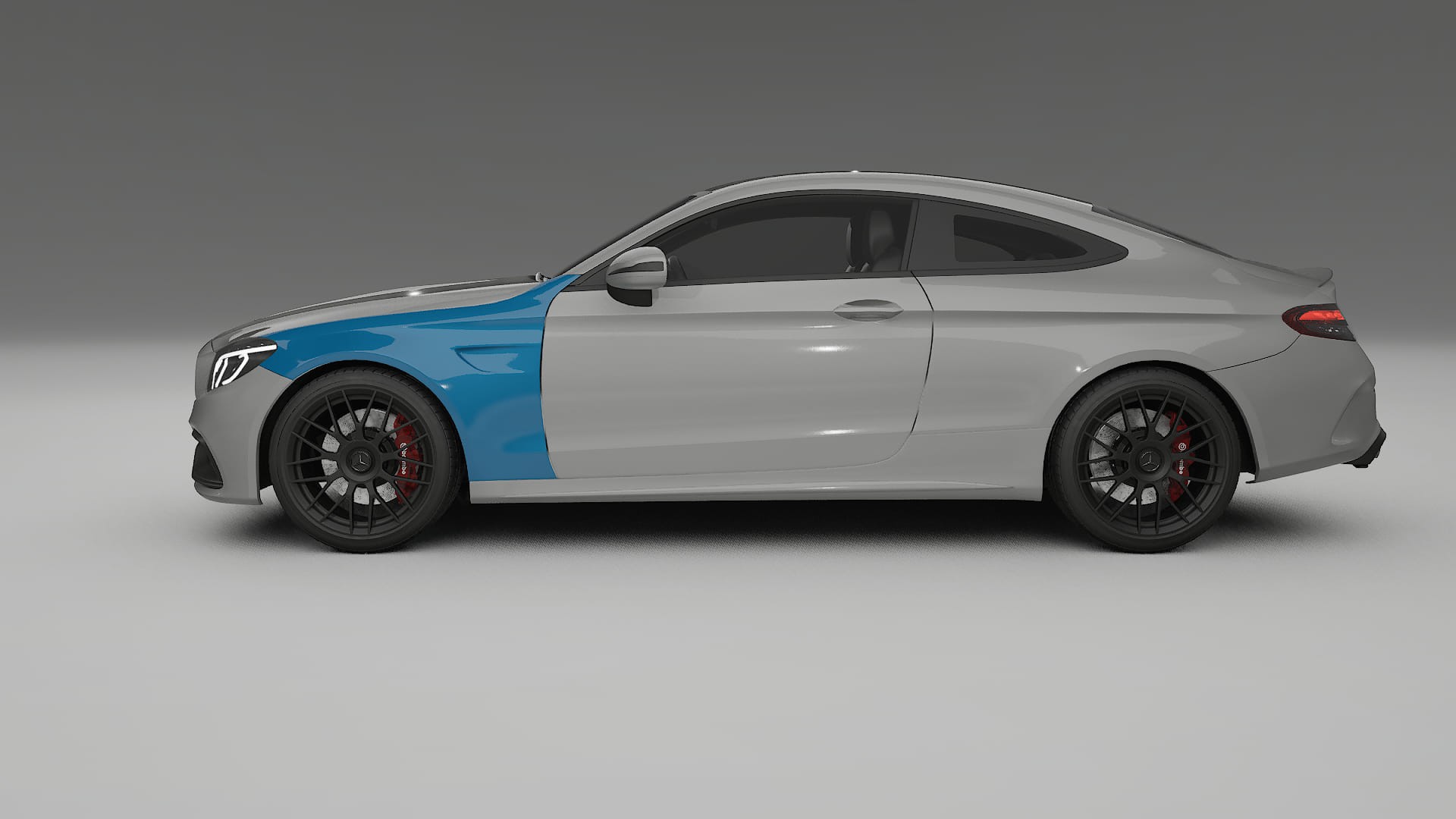 Mercedes C-Class W205 AMG sedan Paint Protection Film | CrystalGuard Transparent PPF Full Pre-Cut Kit