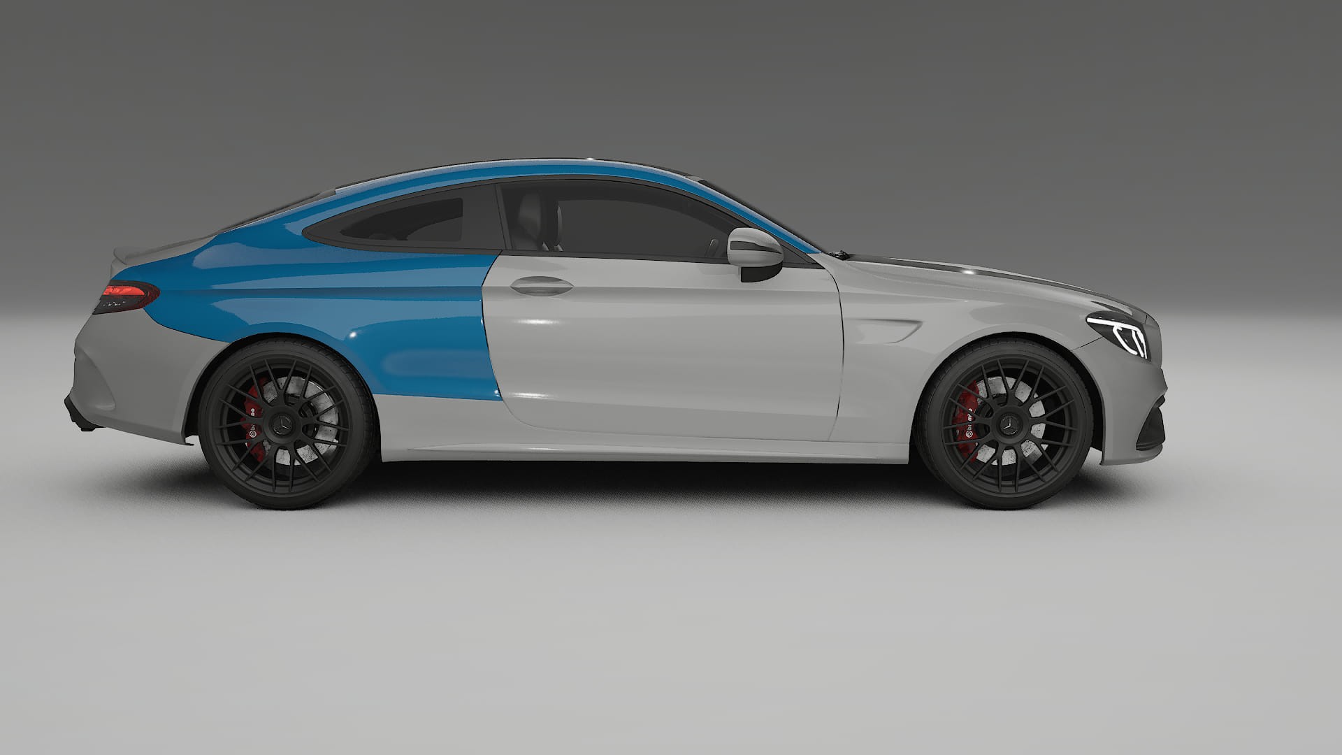 Mercedes C-Class W205 AMG sedan Paint Protection Film | CrystalGuard Transparent PPF Full Pre-Cut Kit