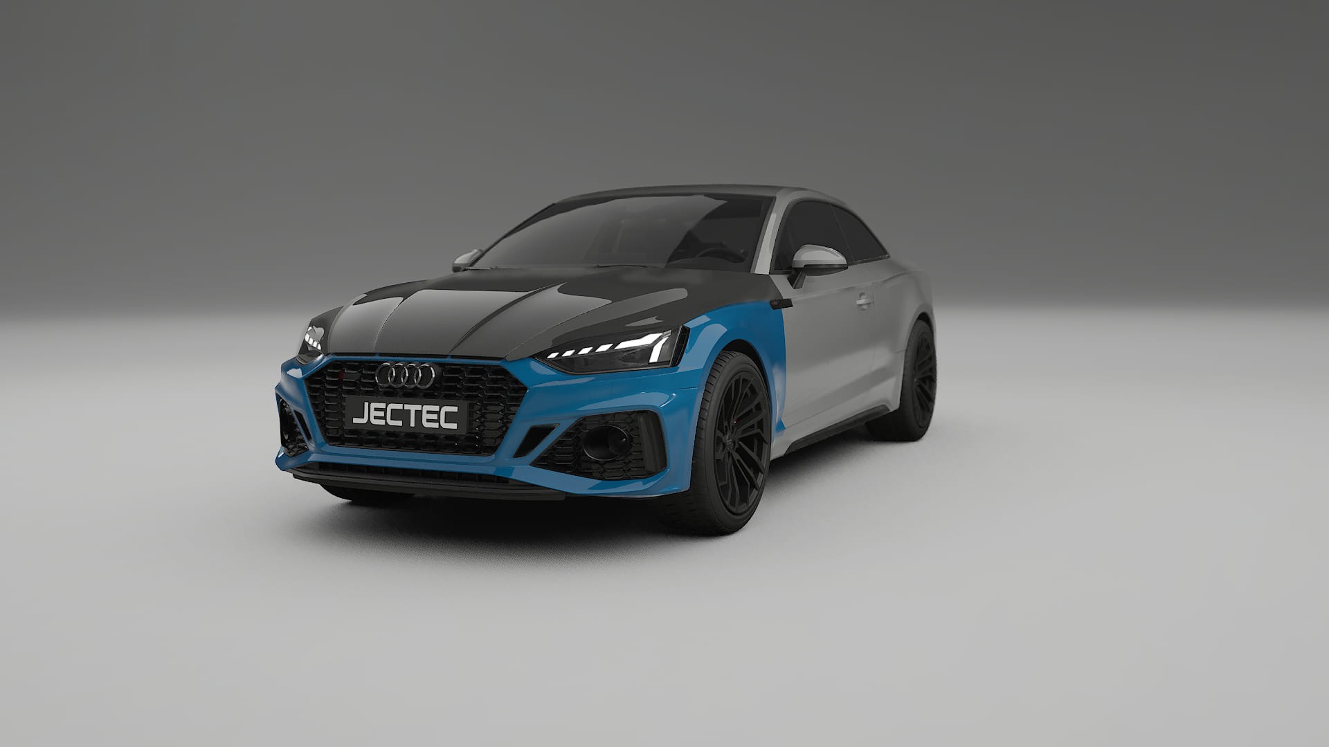 Lackskyddsfilm Audi RS5 coupe B9 facelift | CrystalGuard Framskyddskit med Kolfiberhuv