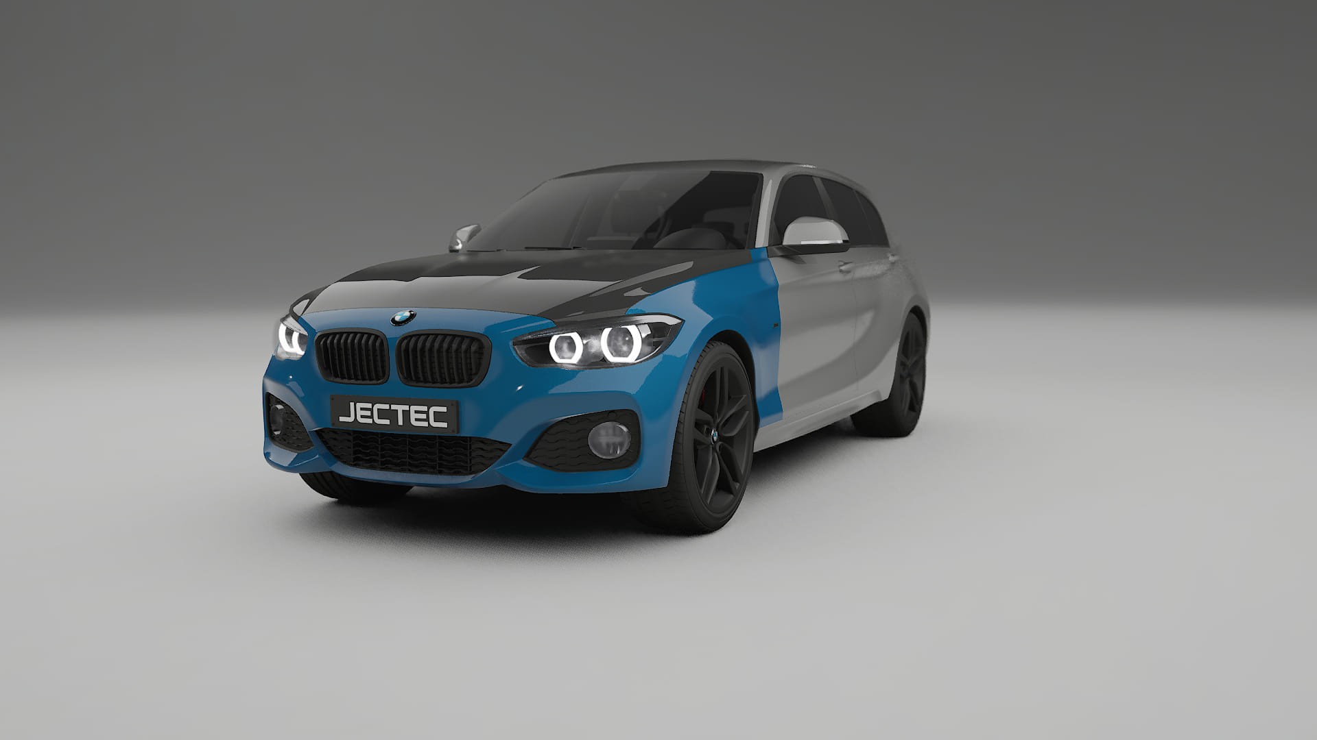 Lackskyddsfilm BMW 1 F20 facelift | CrystalGuard Framskyddskit med Kolfiberhuv
