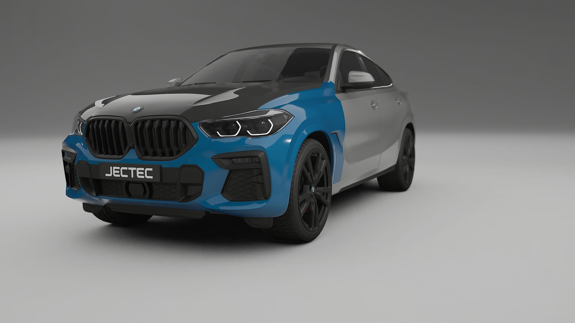 Lackskyddsfilm BMW X6 G06 F96 | CrystalGuard Framskyddskit med Kolfiberhuv