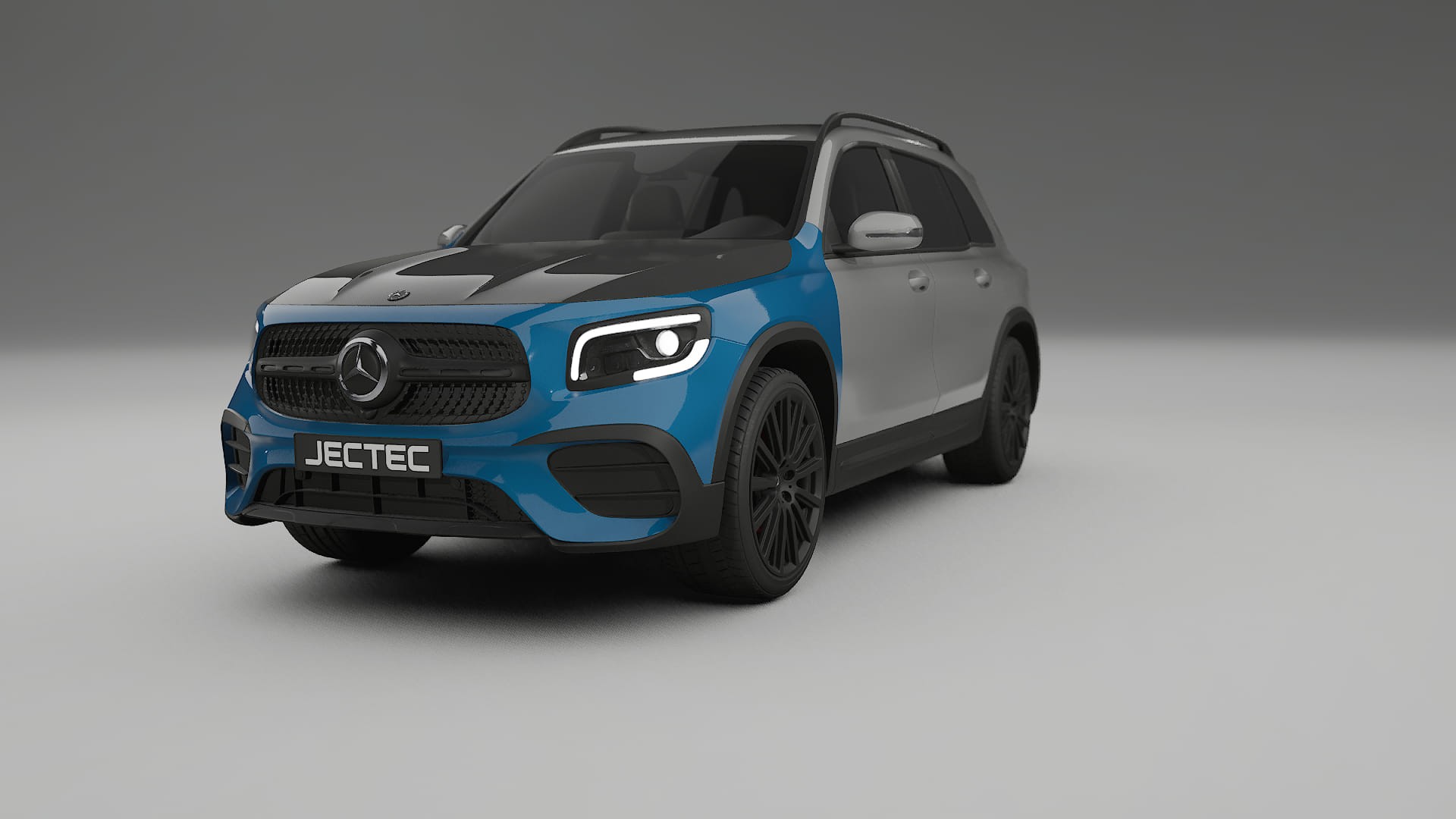 Lackskyddsfilm Mercedes AMG GLB | CrystalGuard Framskyddskit med Kolfiberhuv