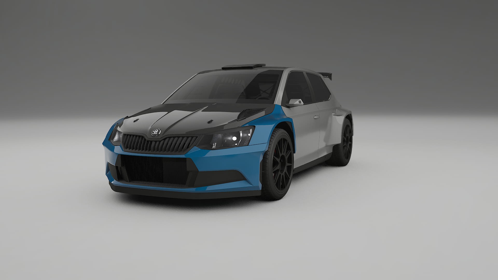 Lackskyddsfilm Škoda Fabia R5 6V | CrystalGuard Framskyddskit med Kolfiberhuv