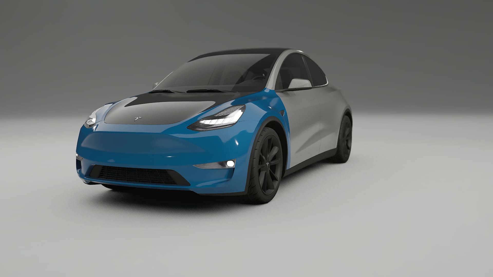 Lackskyddsfilm Tesla Model Y | CrystalGuard Framskyddskit med Kolfiberhuv