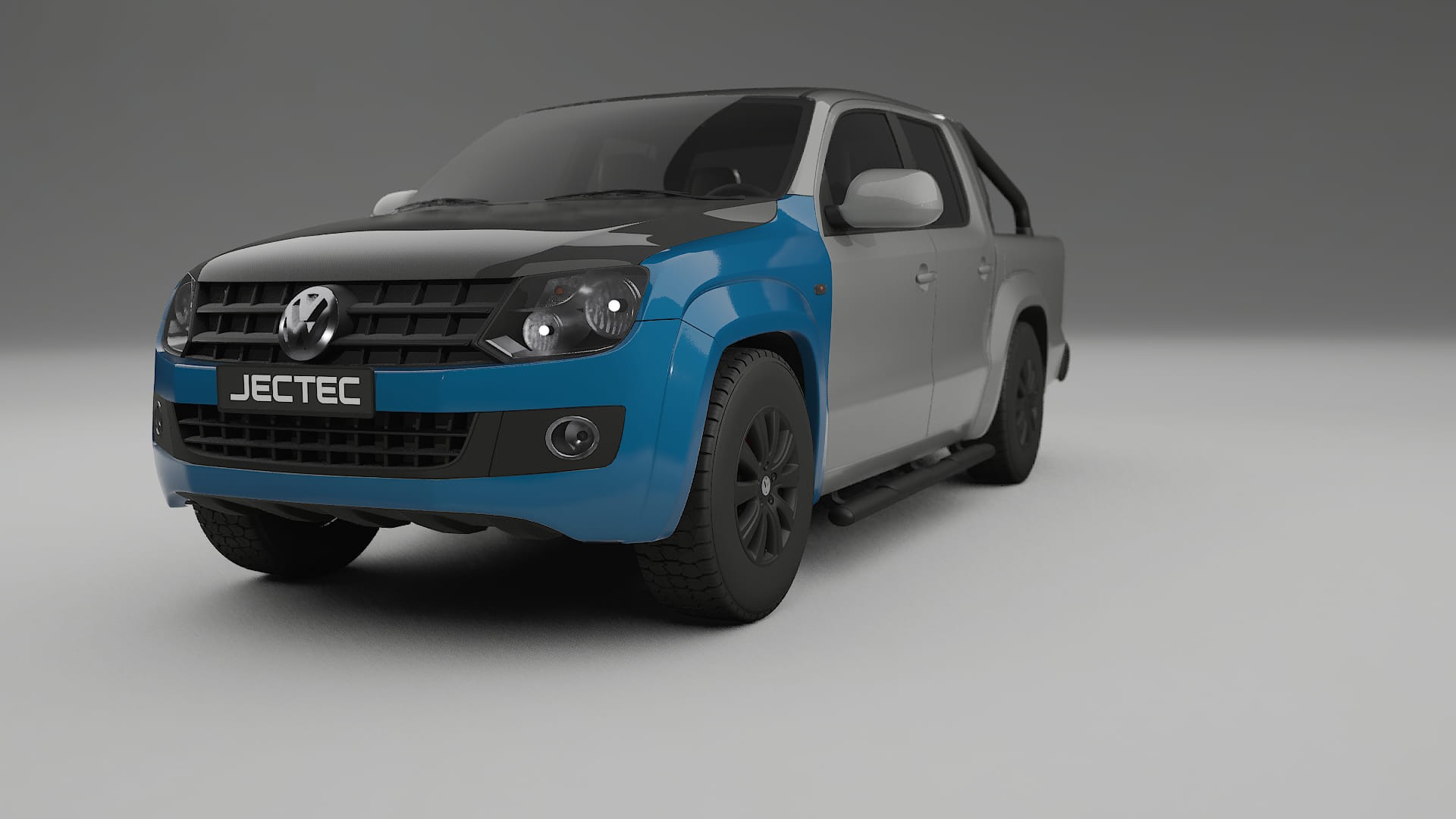 Lackskyddsfilm VW Amarok 2H | CrystalGuard Framskyddskit med Kolfiberhuv