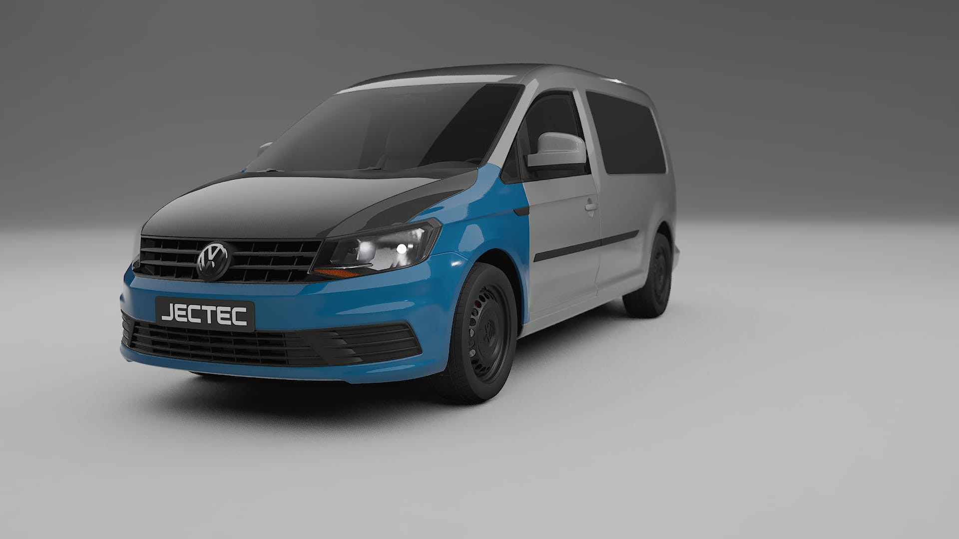 Lackskyddsfilm VW Caddy Maxi SB | CrystalGuard Framskyddskit med Kolfiberhuv