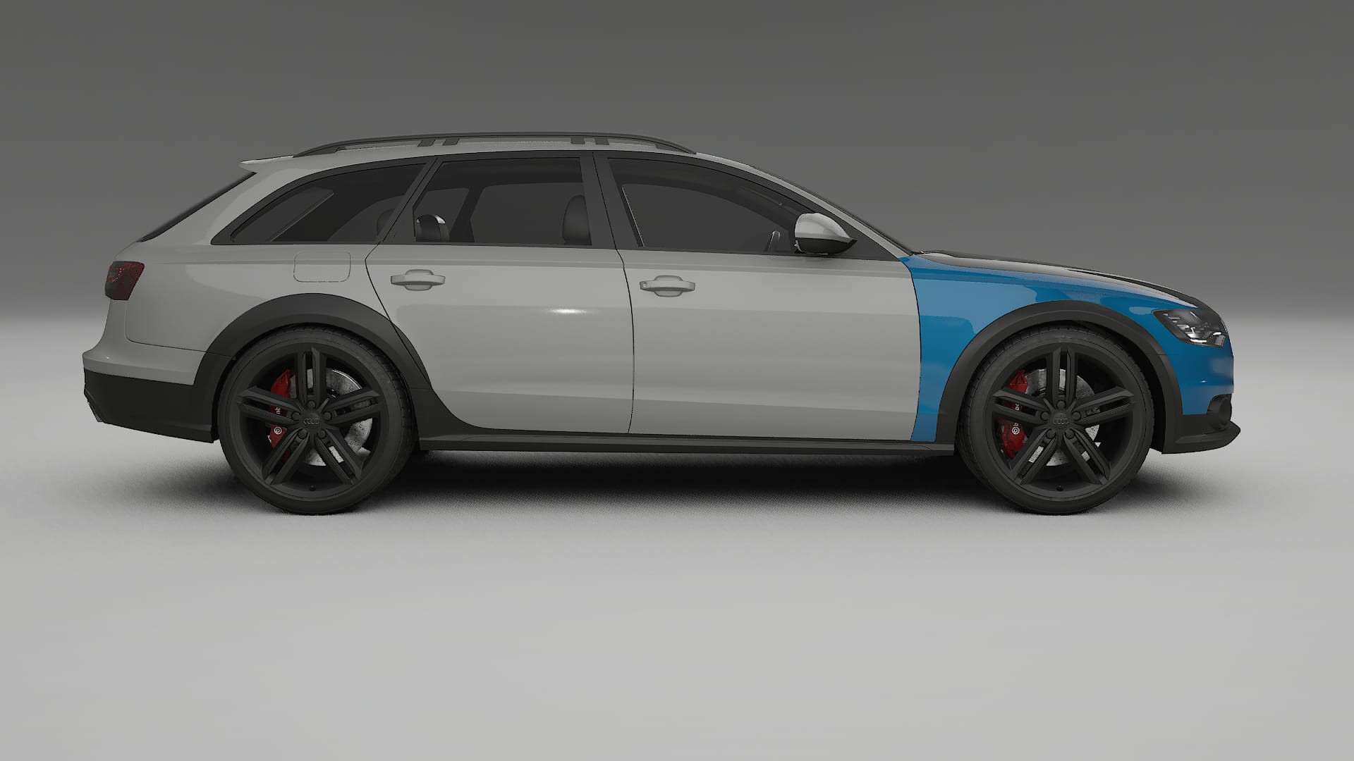 Lackskyddsfilm Audi A6 Allroad C7 prefacelift | CrystalGuard Framskyddskit med Kolfiberhuv