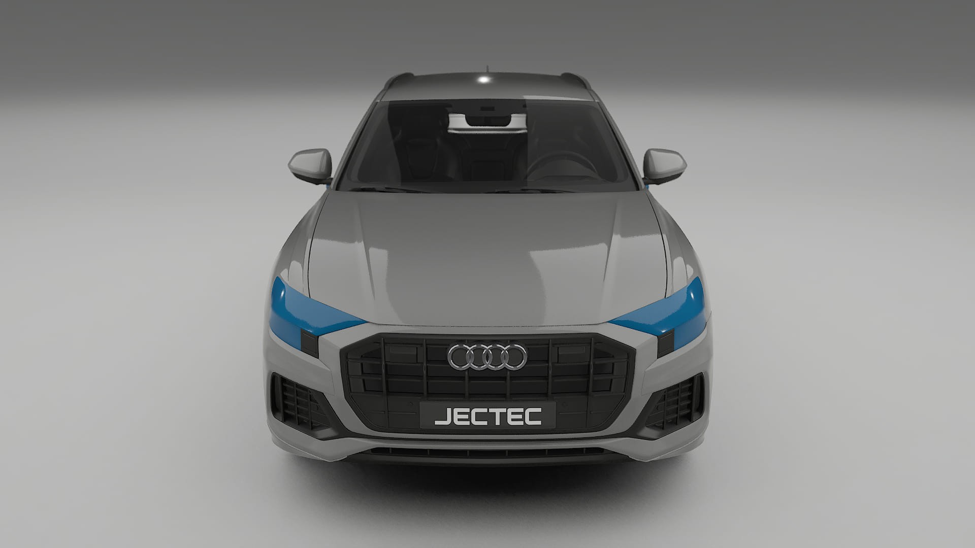 Lackskyddsfilm Audi Q8 F1 prefacelift | CrystalGuard Framskyddskit med Kolfiberhuv