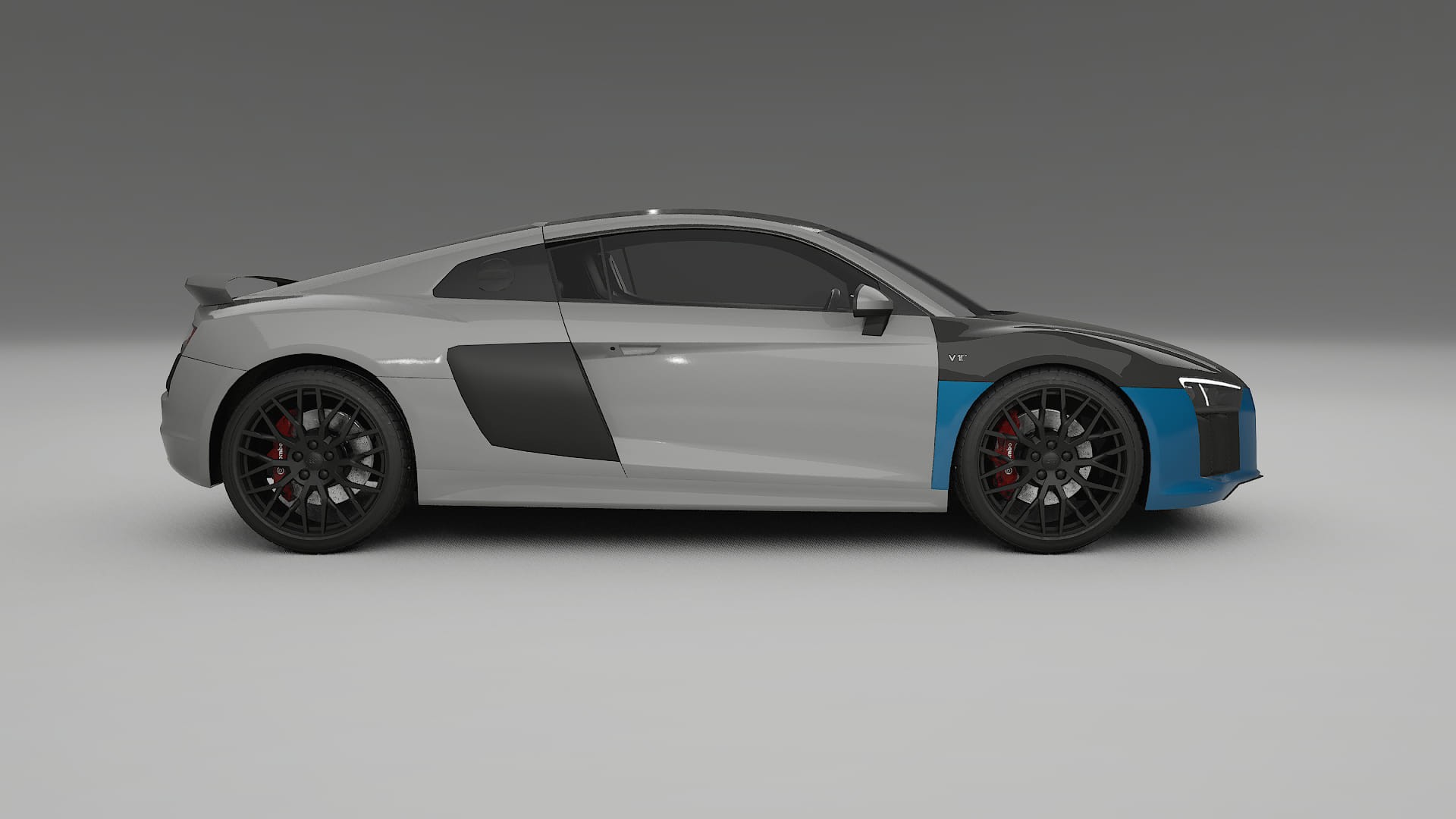 Lackskyddsfilm Audi R8 typ-4S prefacelift | CrystalGuard Framskyddskit med Kolfiberhuv