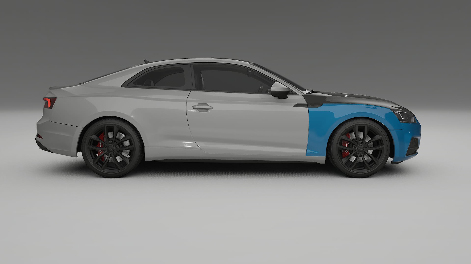 Lackskyddsfilm Audi S5 B9 prefacelift | CrystalGuard Framskyddskit med Kolfiberhuv