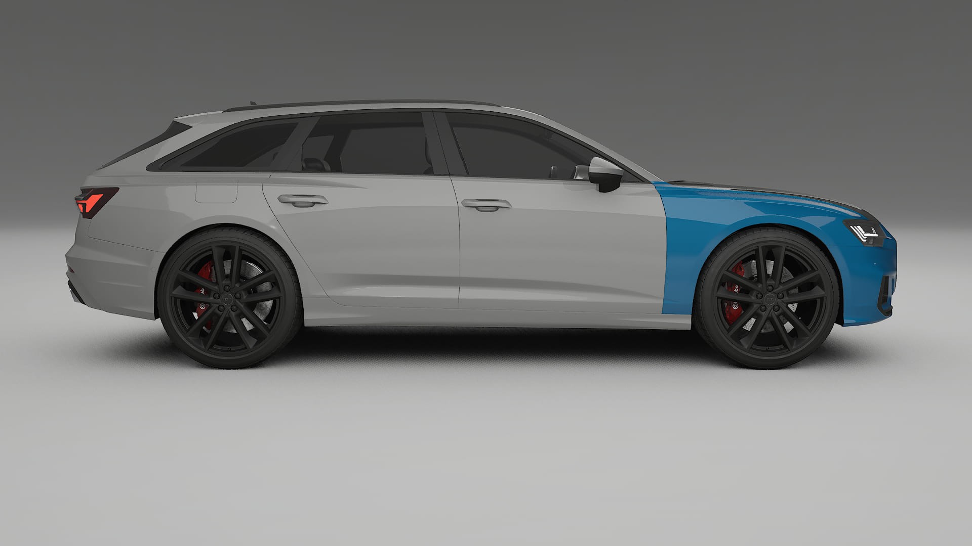 Lackskyddsfilm Audi S6 Avant prefacelift C8 | CrystalGuard Framskyddskit med Kolfiberhuv