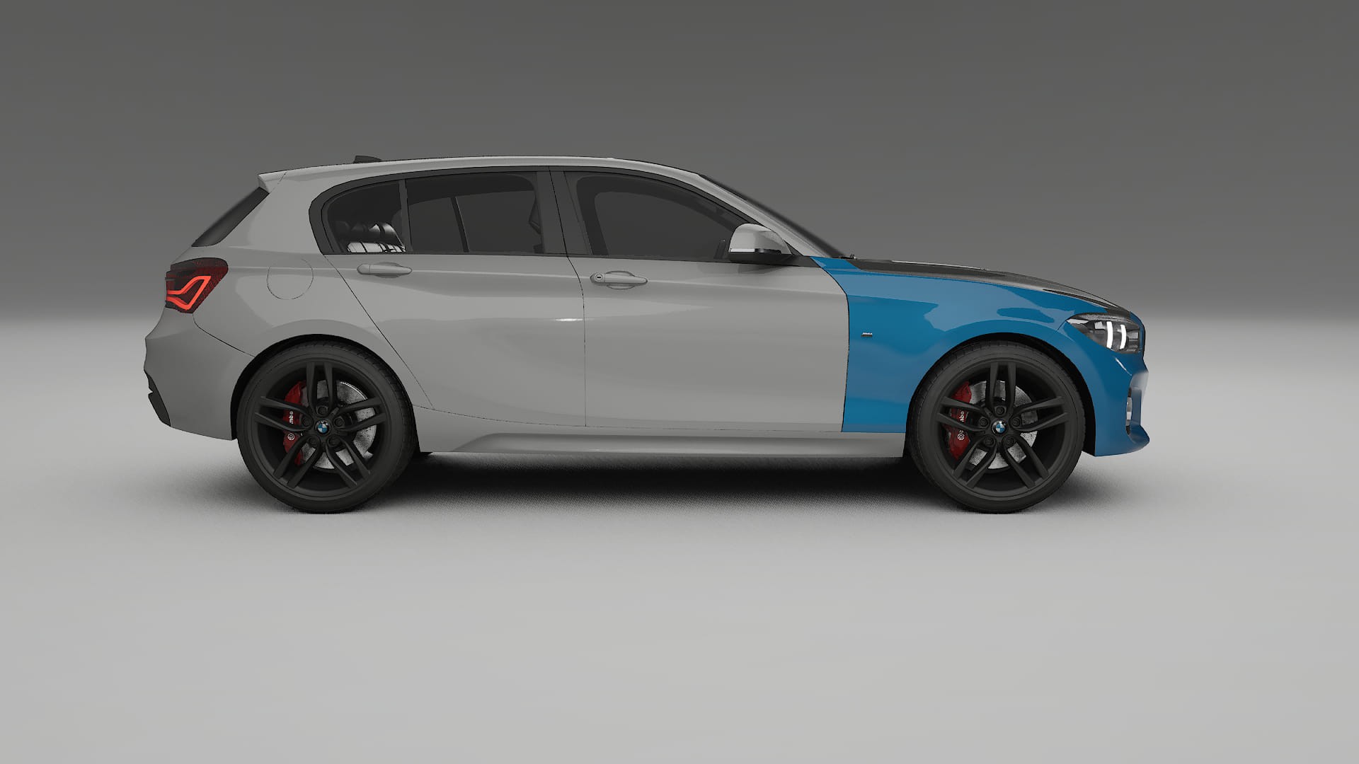 Lackskyddsfilm BMW 1 F20 facelift | CrystalGuard Framskyddskit med Kolfiberhuv 2