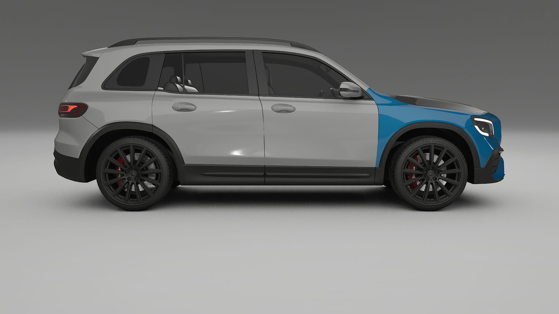 Lackskyddsfilm Mercedes AMG GLB | CrystalGuard Framskyddskit med Kolfiberhuv