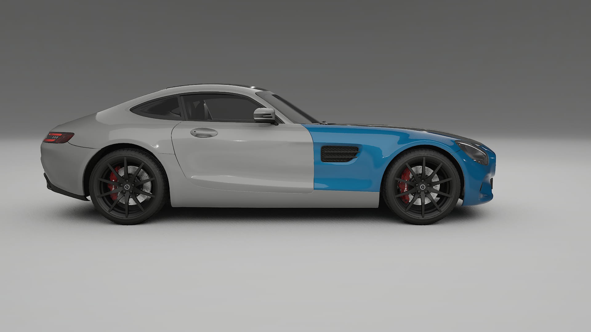 Lackskyddsfilm Mercedes AMG GT C190 coupe | CrystalGuard Framskyddskit med Kolfiberhuv 2
