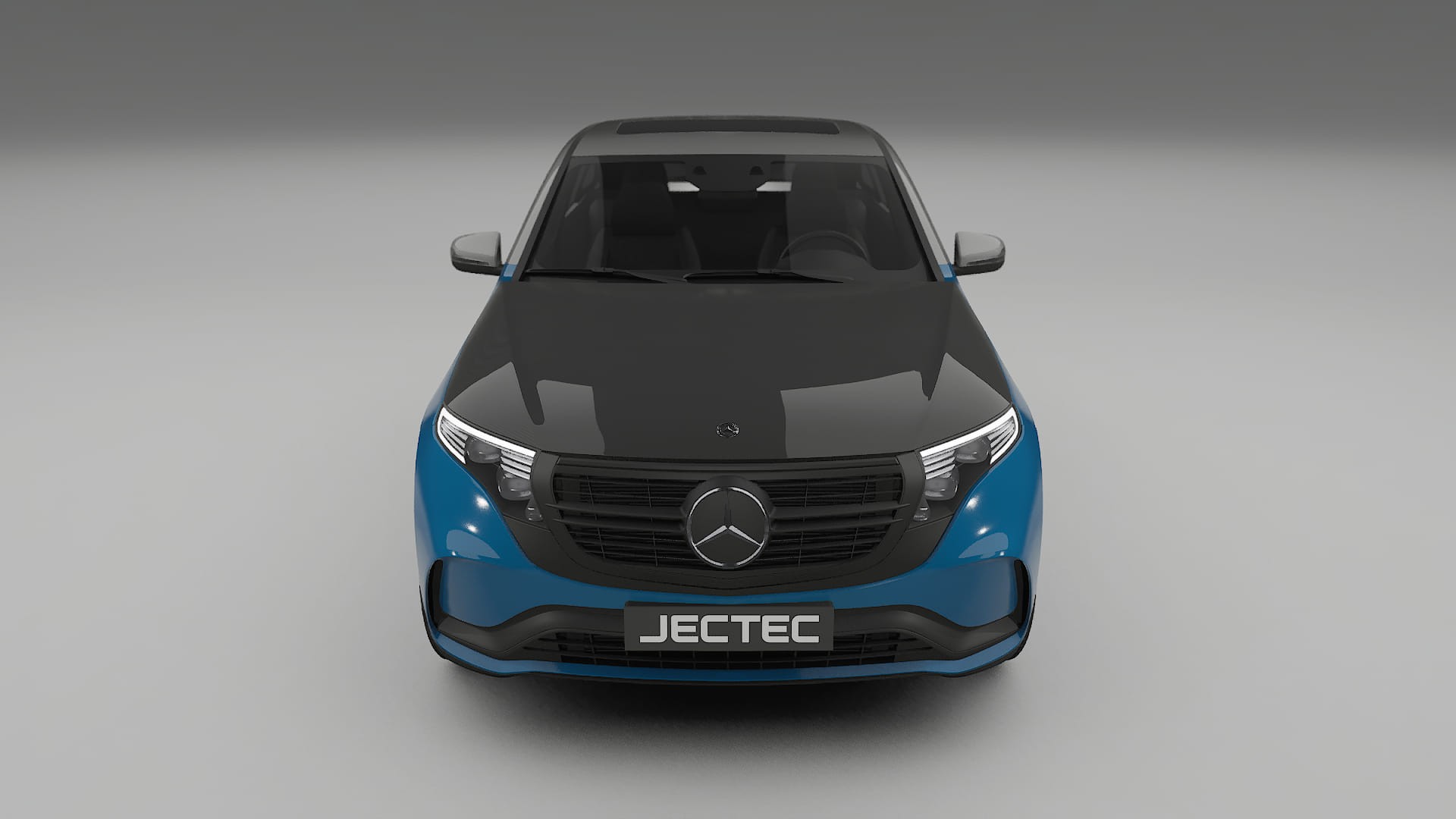 Lackskyddsfilm Mercedes EQC AMG | CrystalGuard Framskyddskit med Kolfiberhuv