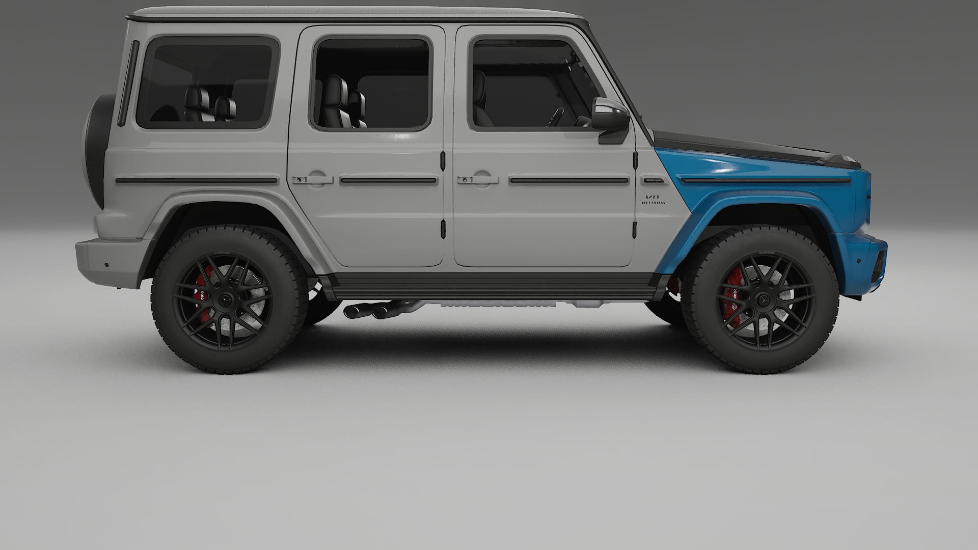 Lackskyddsfilm Mercedes G63 AMG W463A | CrystalGuard Framskyddskit med Kolfiberhuv