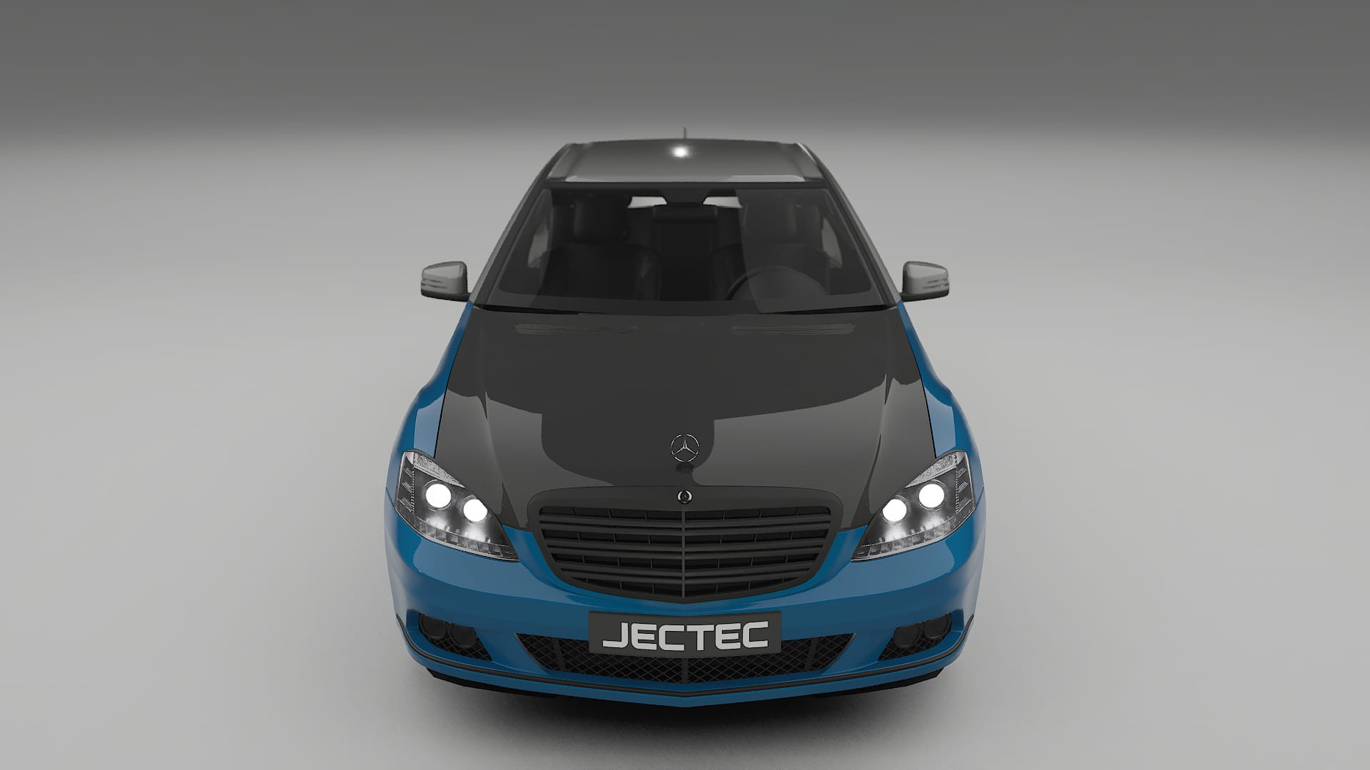 Lackskyddsfilm Mercedes S-class W221 facelift | CrystalGuard Framskyddskit med Kolfiberhuv