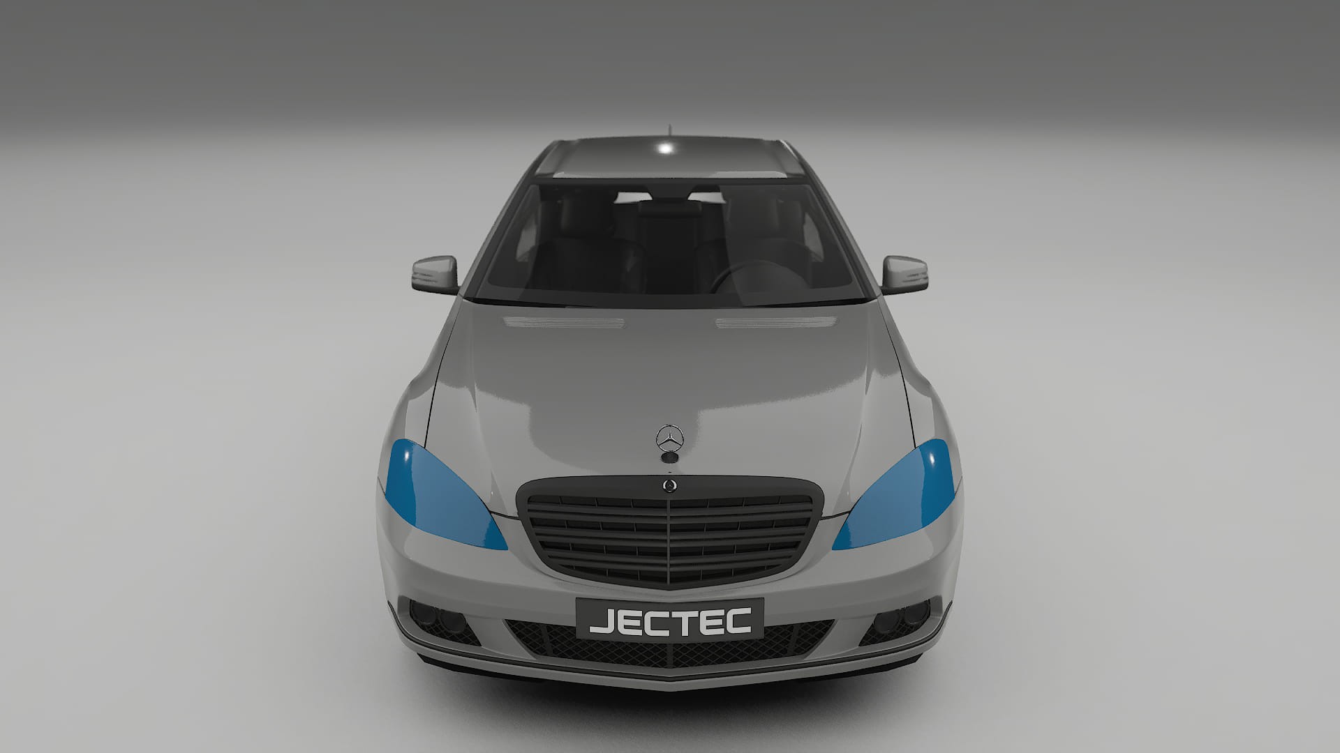 Lackskyddsfilm Mercedes S-class W221 facelift | CrystalGuard Framskyddskit med Kolfiberhuv