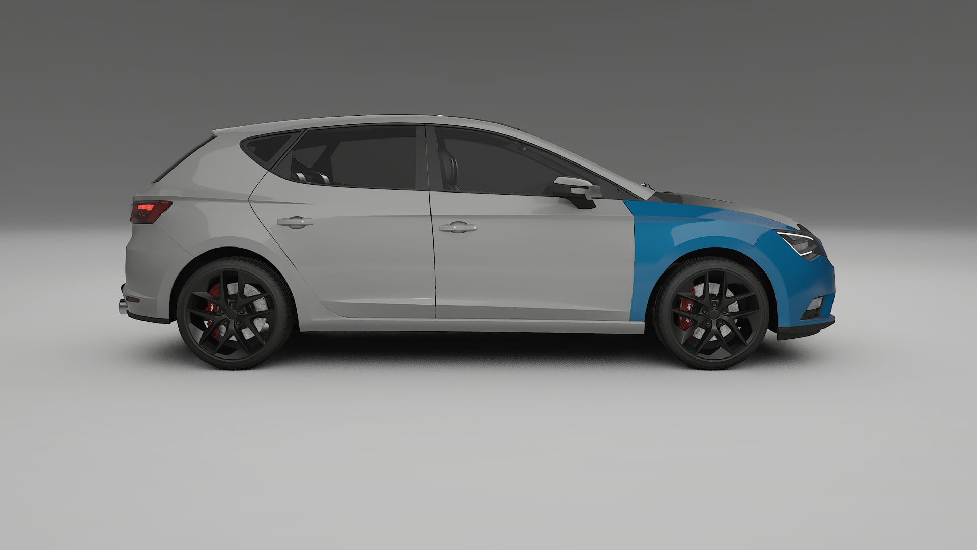 Lackskyddsfilm Seat Leon FR 5F | CrystalGuard Framskyddskit med Kolfiberhuv