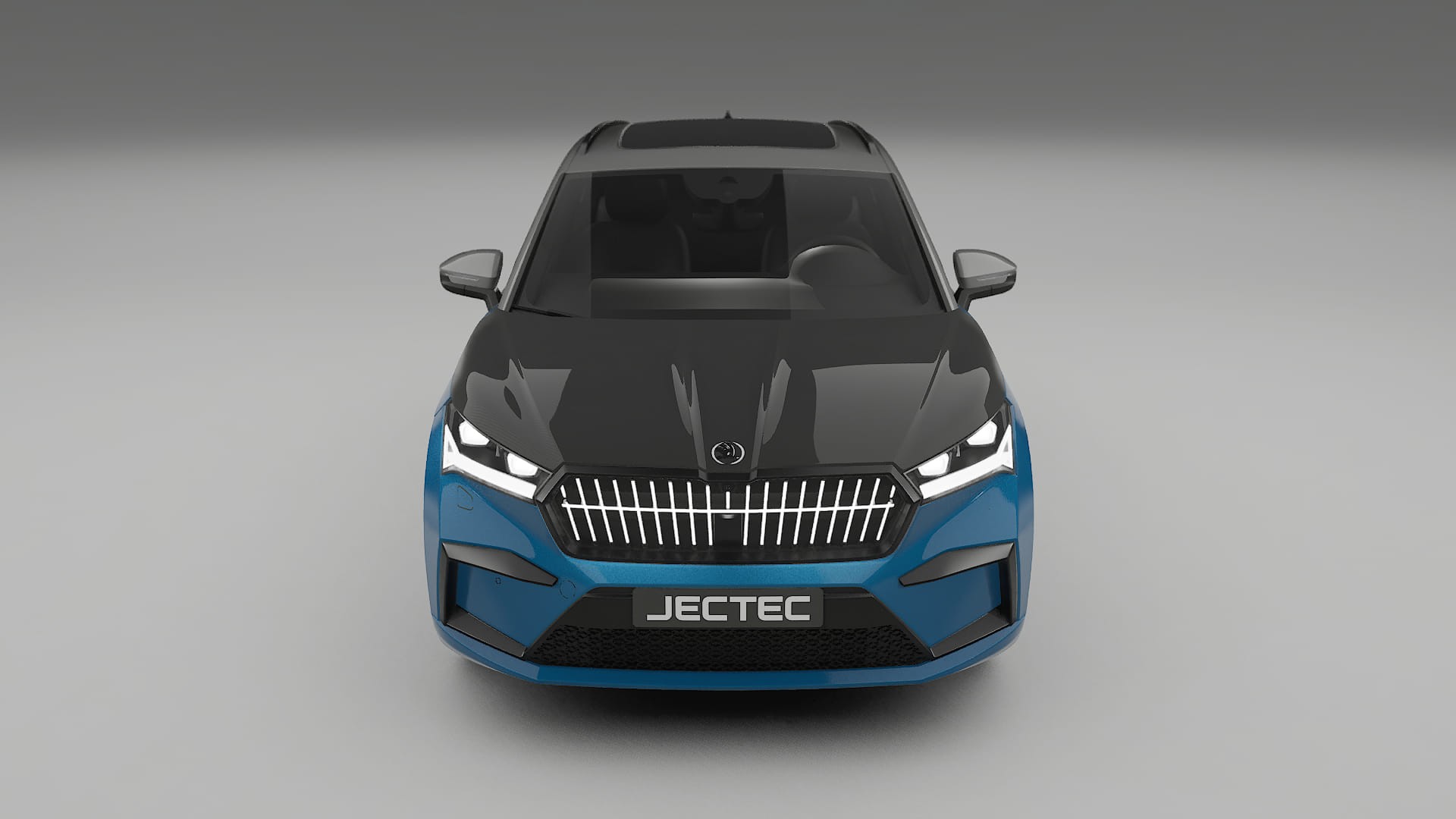 Lackskyddsfilm Škoda Enyaq MEB | CrystalGuard Framskyddskit med Kolfiberhuv