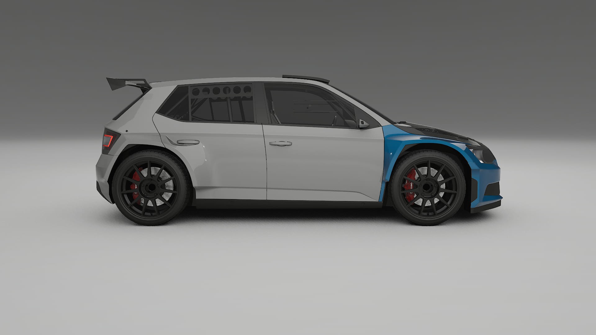 Lackskyddsfilm Škoda Fabia R5 6V | CrystalGuard Framskyddskit med Kolfiberhuv