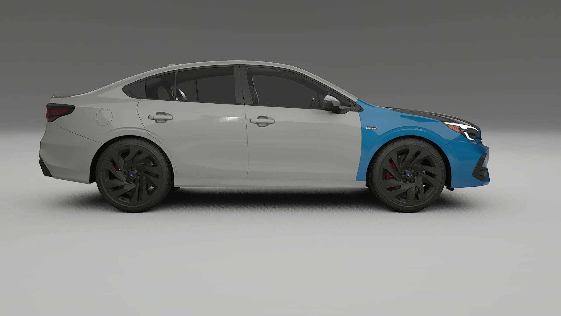 Lackskyddsfilm Subaru Legacy BW | CrystalGuard Framskyddskit med Kolfiberhuv