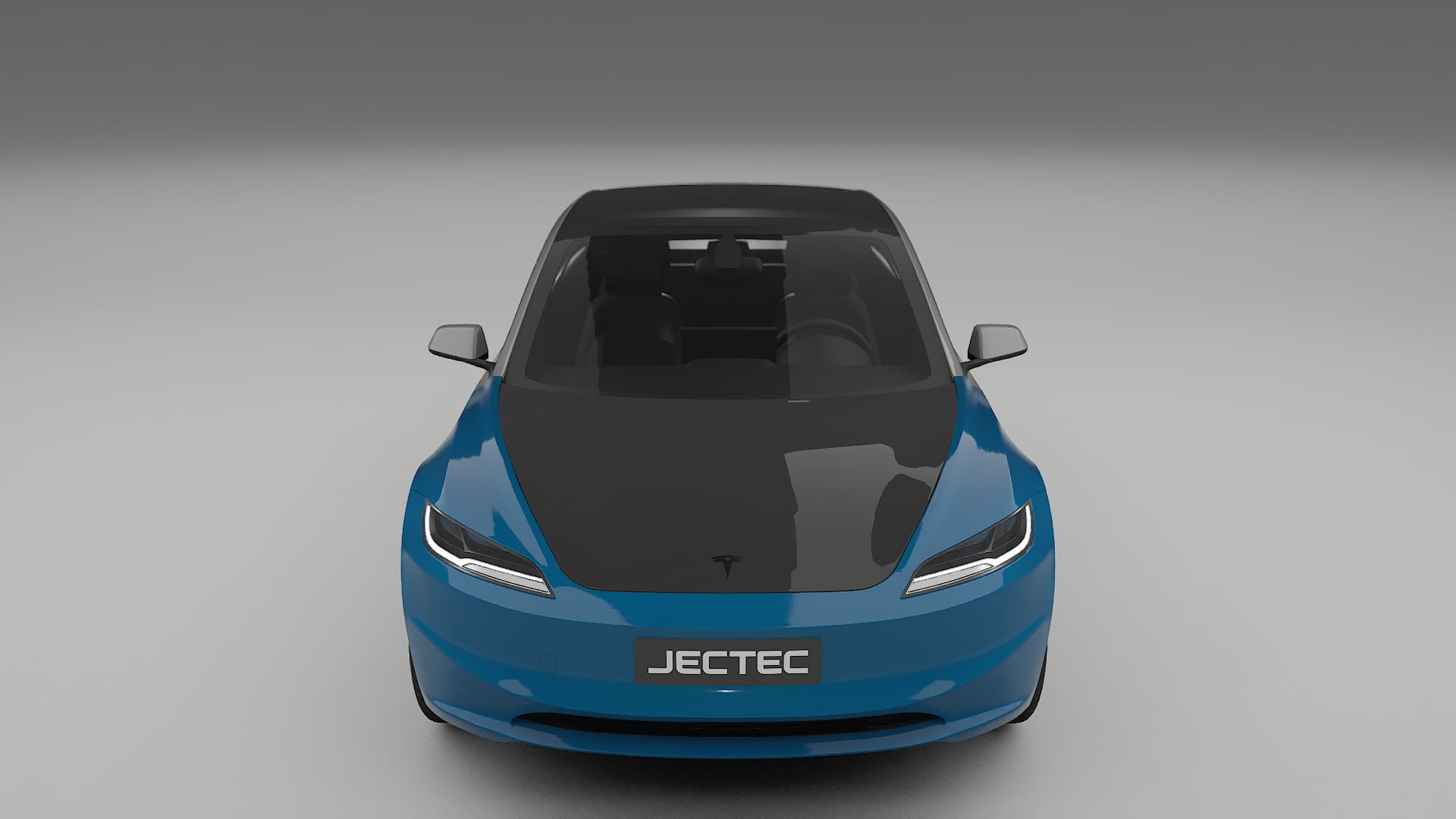 Lackskyddsfilm Tesla Model 3 Highland | CrystalGuard Framskyddskit med Kolfiberhuv