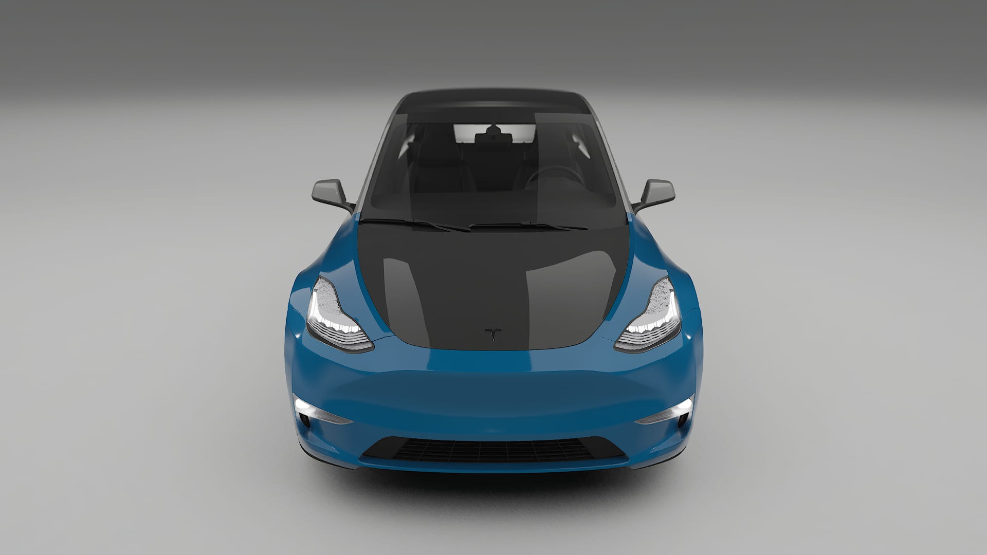 Lackskyddsfilm Tesla Model Y | CrystalGuard Framskyddskit med Kolfiberhuv