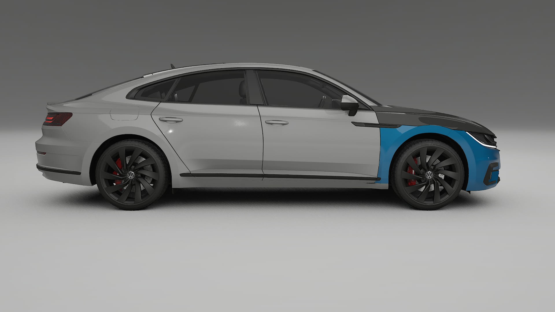 Lackskyddsfilm VW Arteon R 3H prefacelift | CrystalGuard Framskyddskit med Kolfiberhuv 2