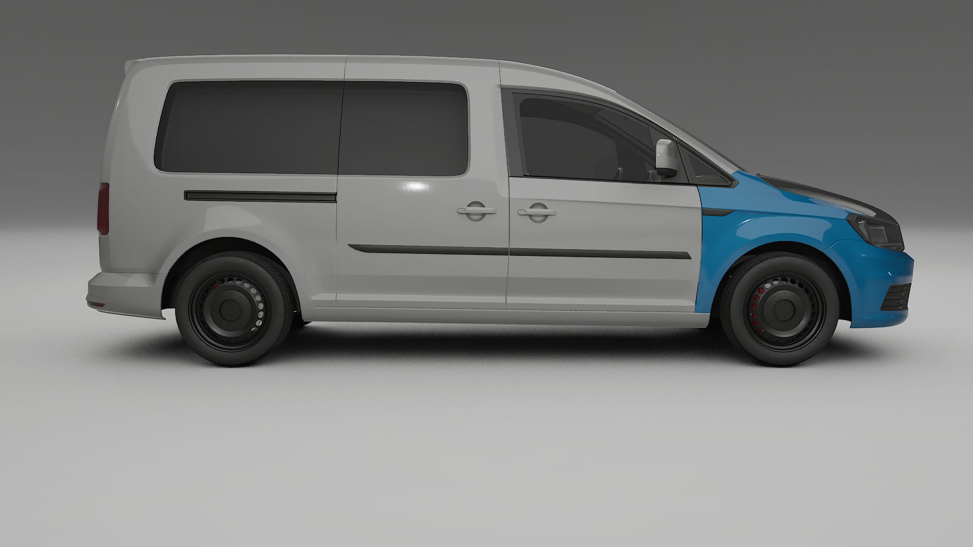 Lackskyddsfilm VW Caddy Maxi SB | CrystalGuard Framskyddskit med Kolfiberhuv 2