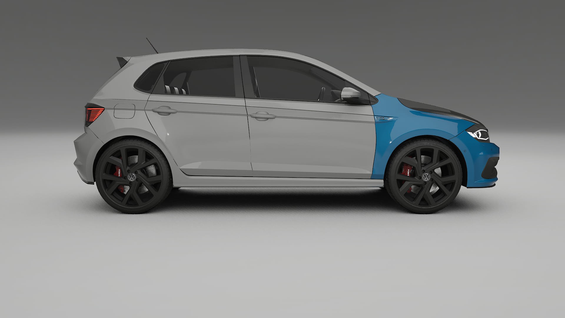 Lackskyddsfilm VW Polo GTI VI | CrystalGuard Framskyddskit med Kolfiberhuv 2