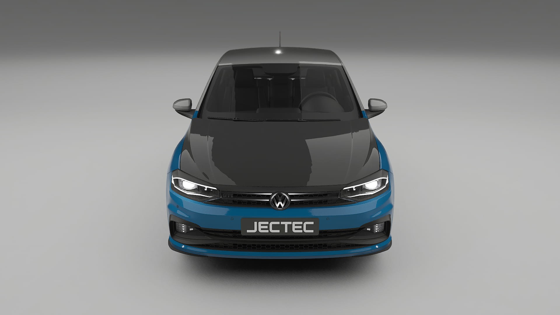 Lackskyddsfilm VW Polo GTI VI | CrystalGuard Framskyddskit med Kolfiberhuv